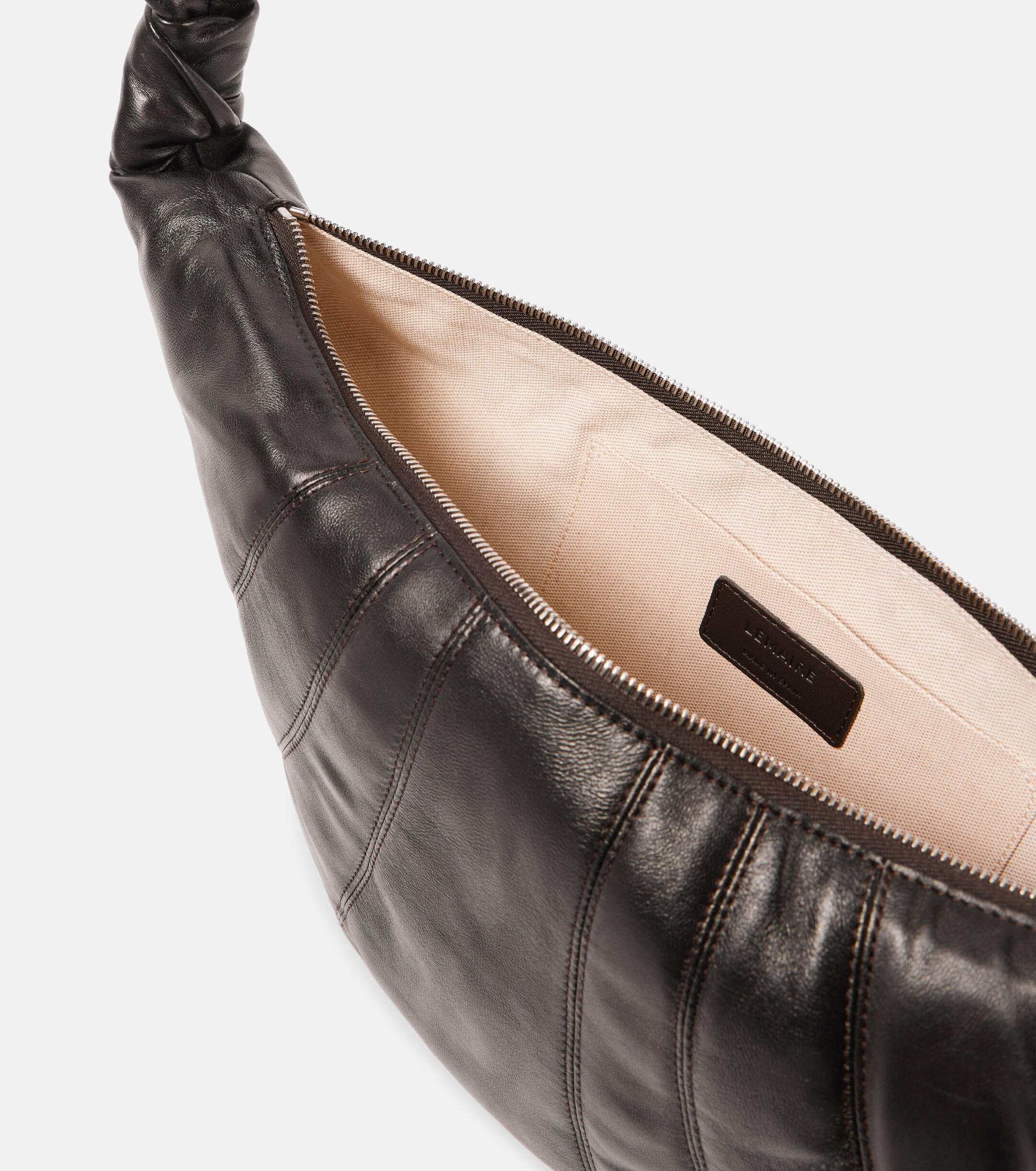 Lemaire Croissant leather shoulder bag