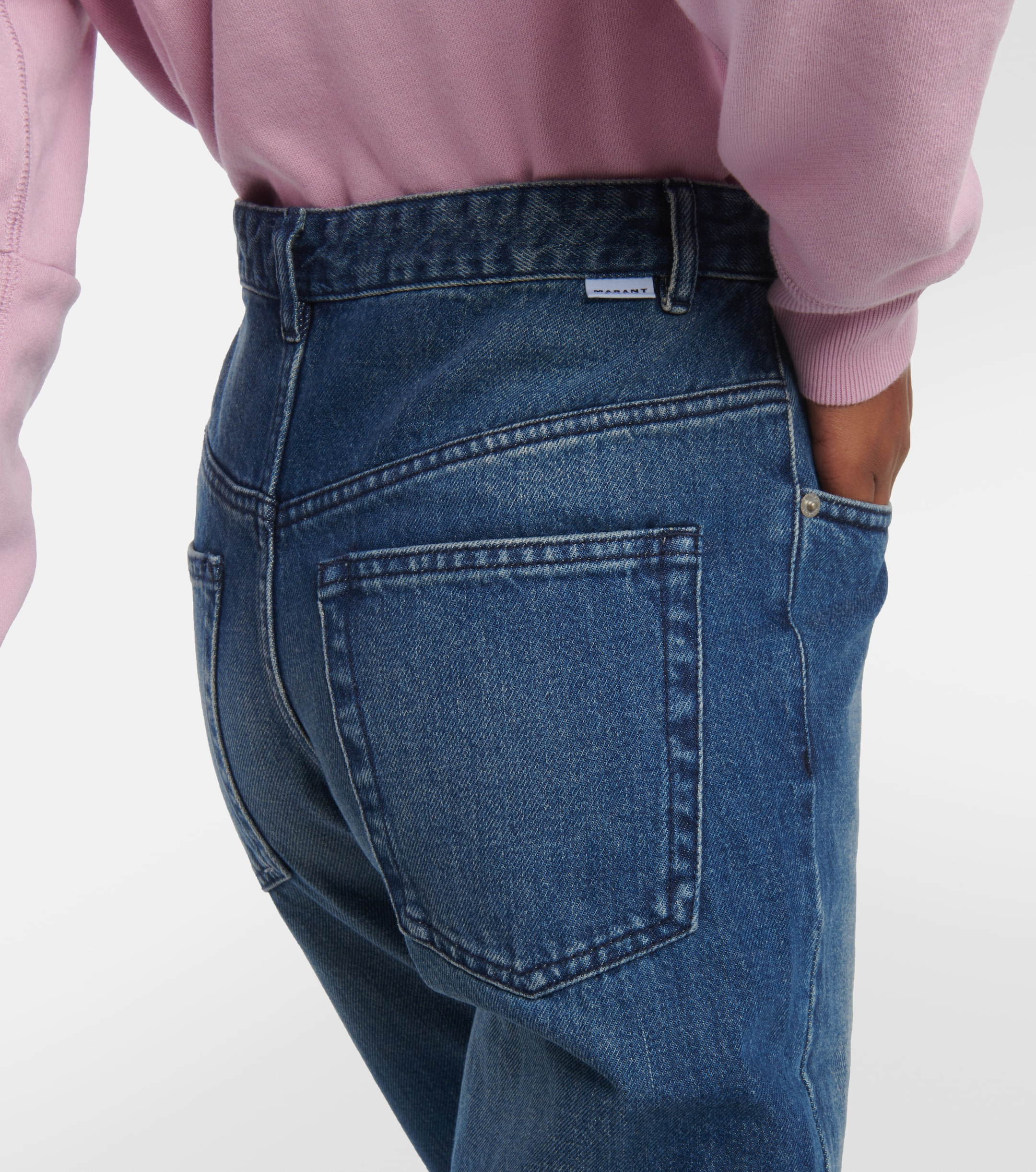 Marant Étoile Belden high-rise straight jeans