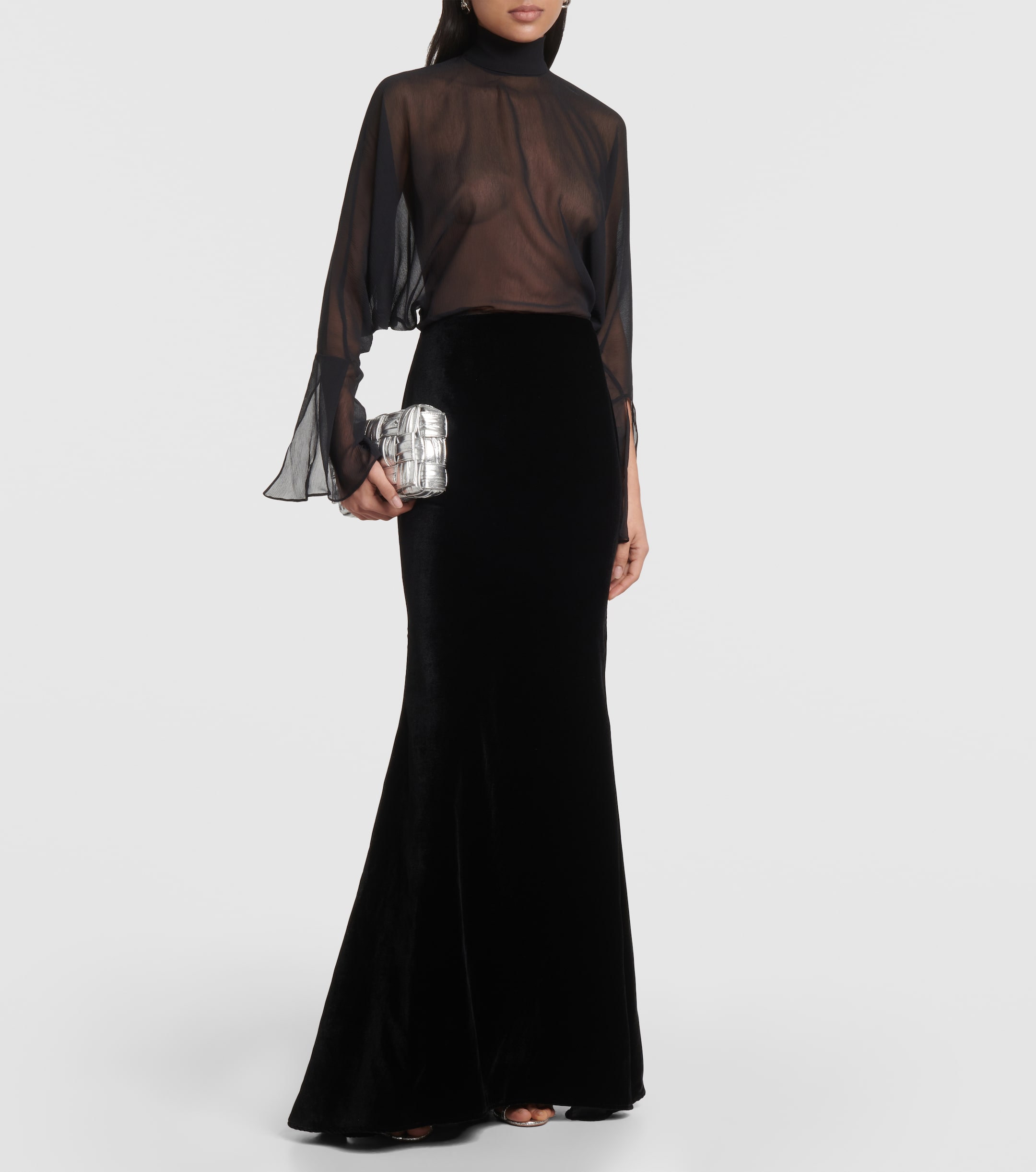 Taller Marmo Shangai silk gown