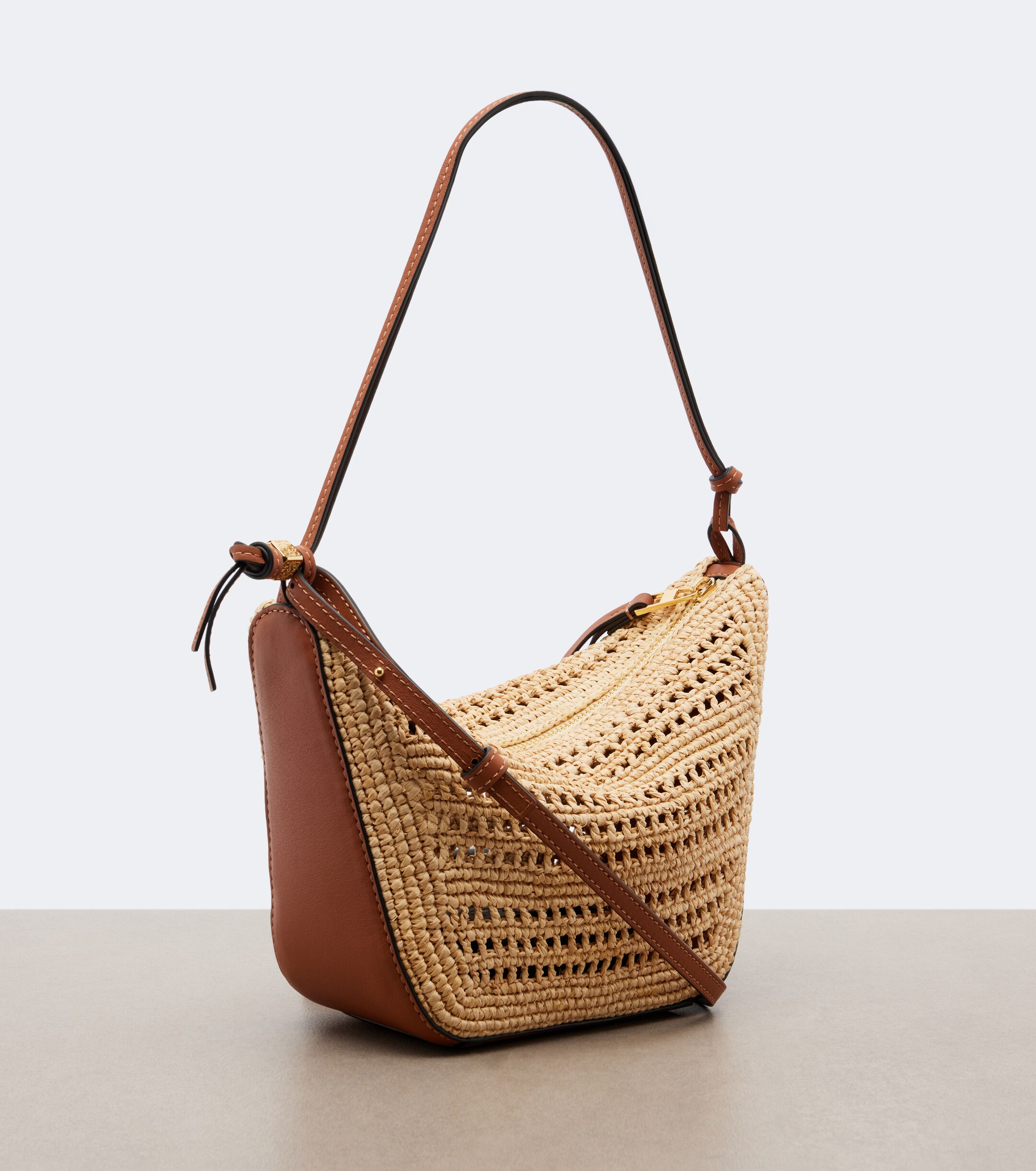 Loewe Hammock Mini raffia shoulder bag