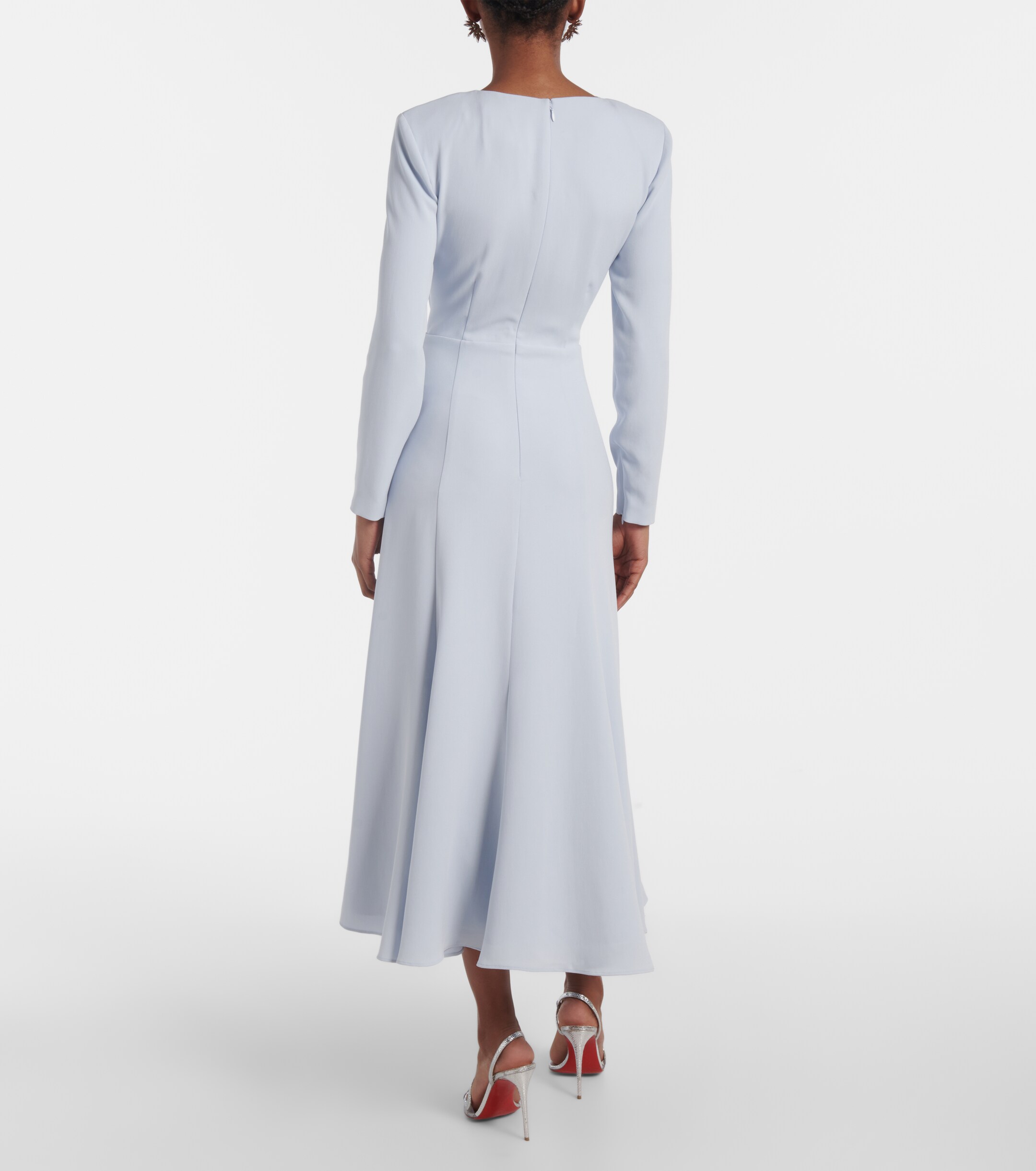 Roland Mouret - Gathered cady midi dress | Plush Roland Mouret - Gathered cady midi dress | Plush