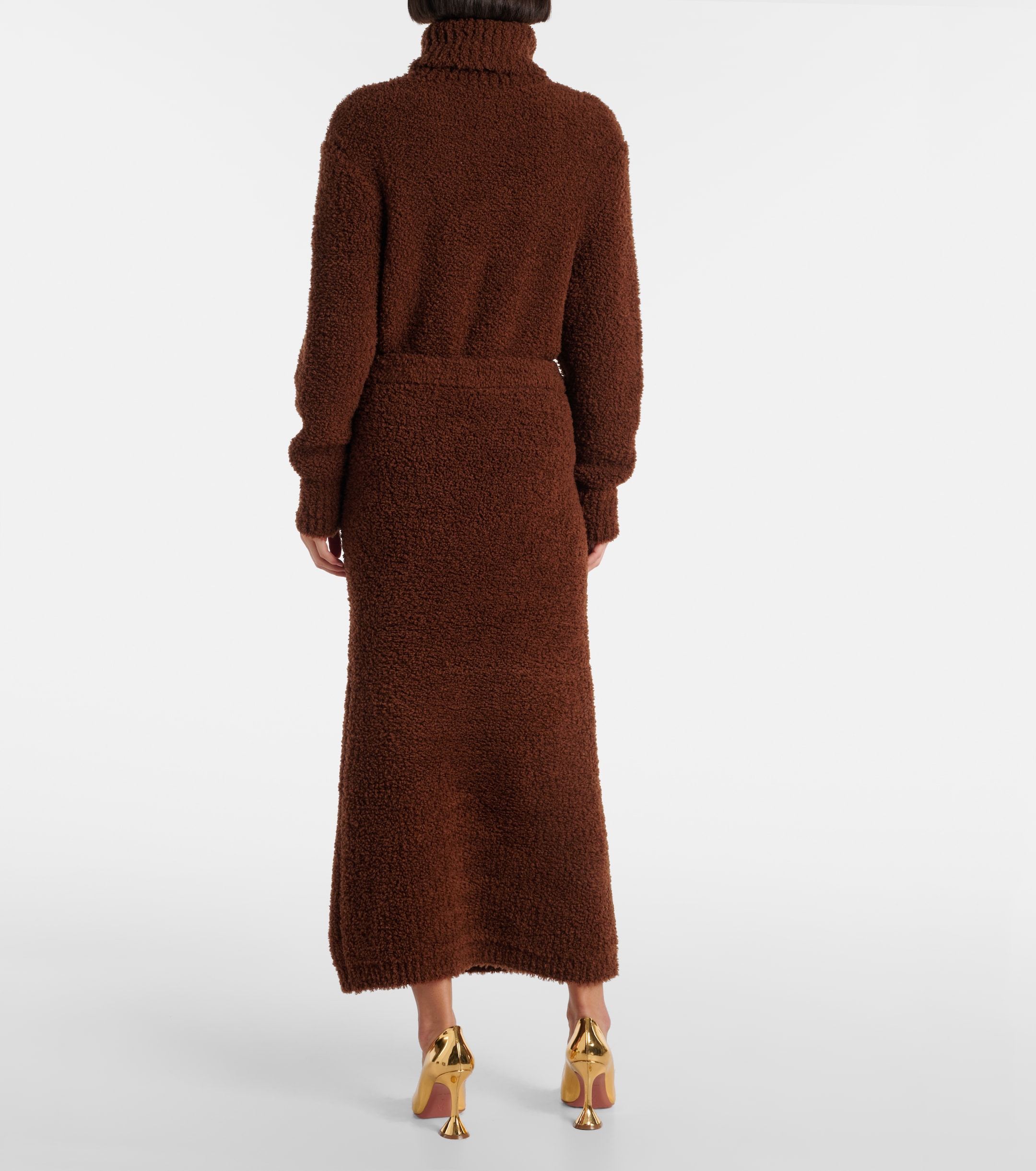 self-portrait Wool-blend pencil skirt thumbnail