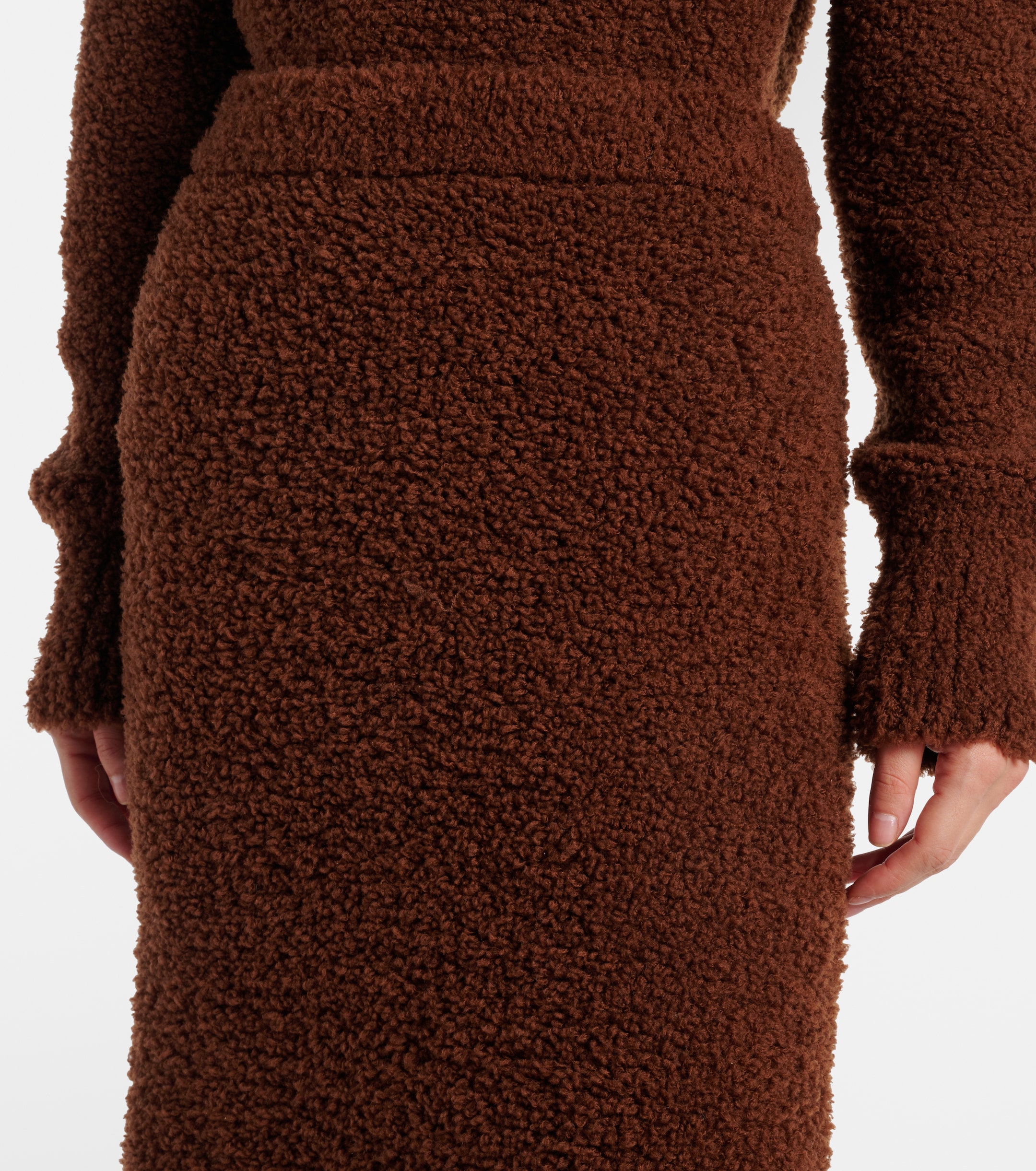 self-portrait Wool-blend pencil skirt thumbnail