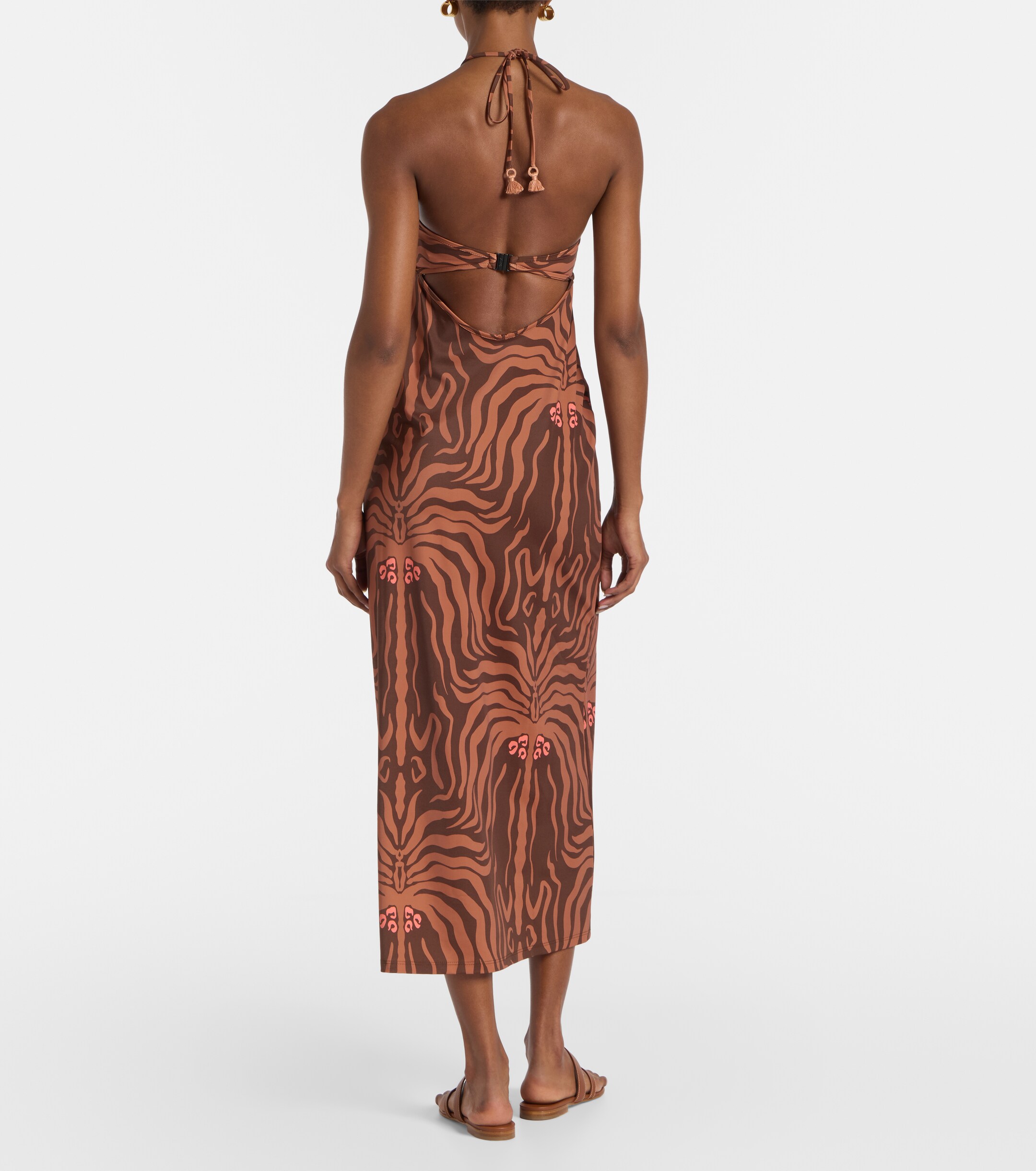 Johanna Ortiz Jungle Palms printed midi dress