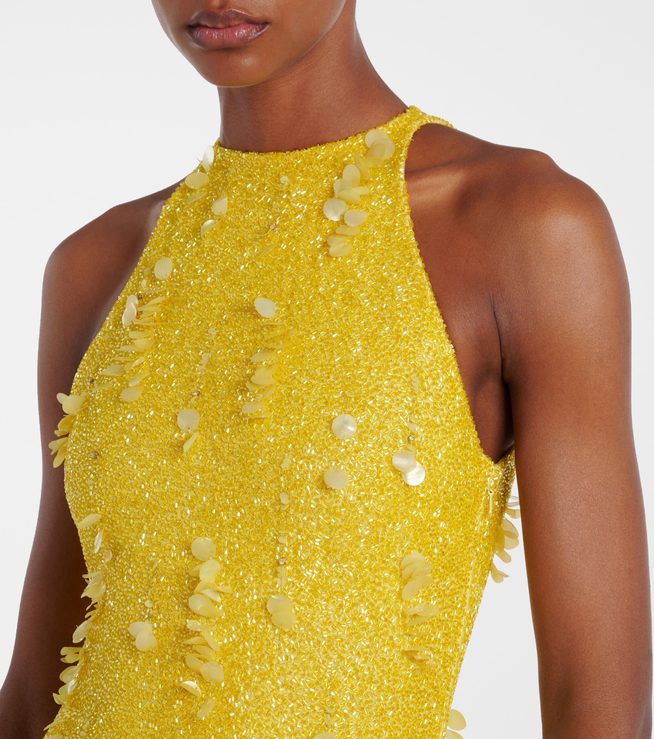 Clio Peppiatt - Mimosa beaded sequined gown | Plush