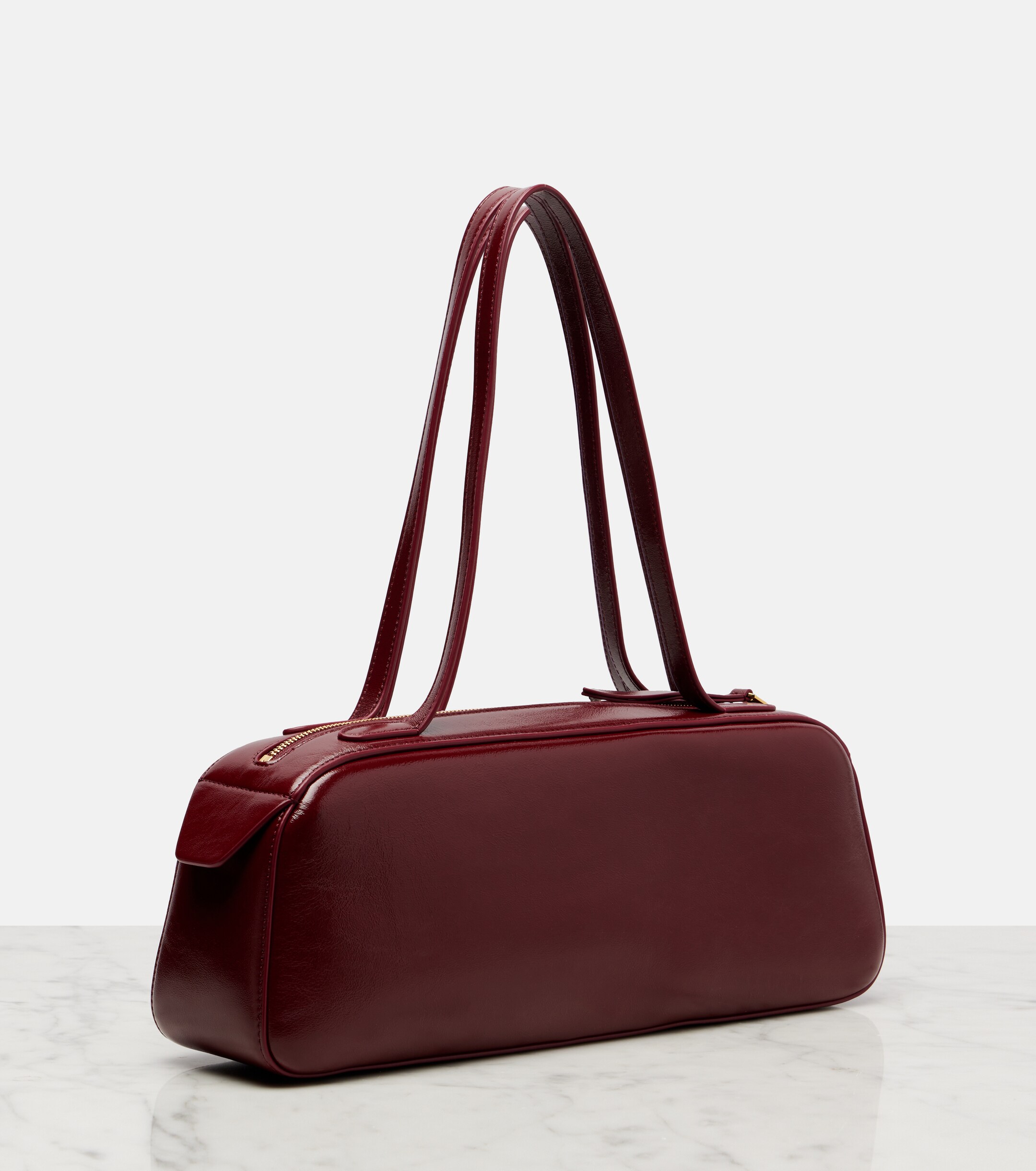 KHAITE Simona patent leather shoulder bag