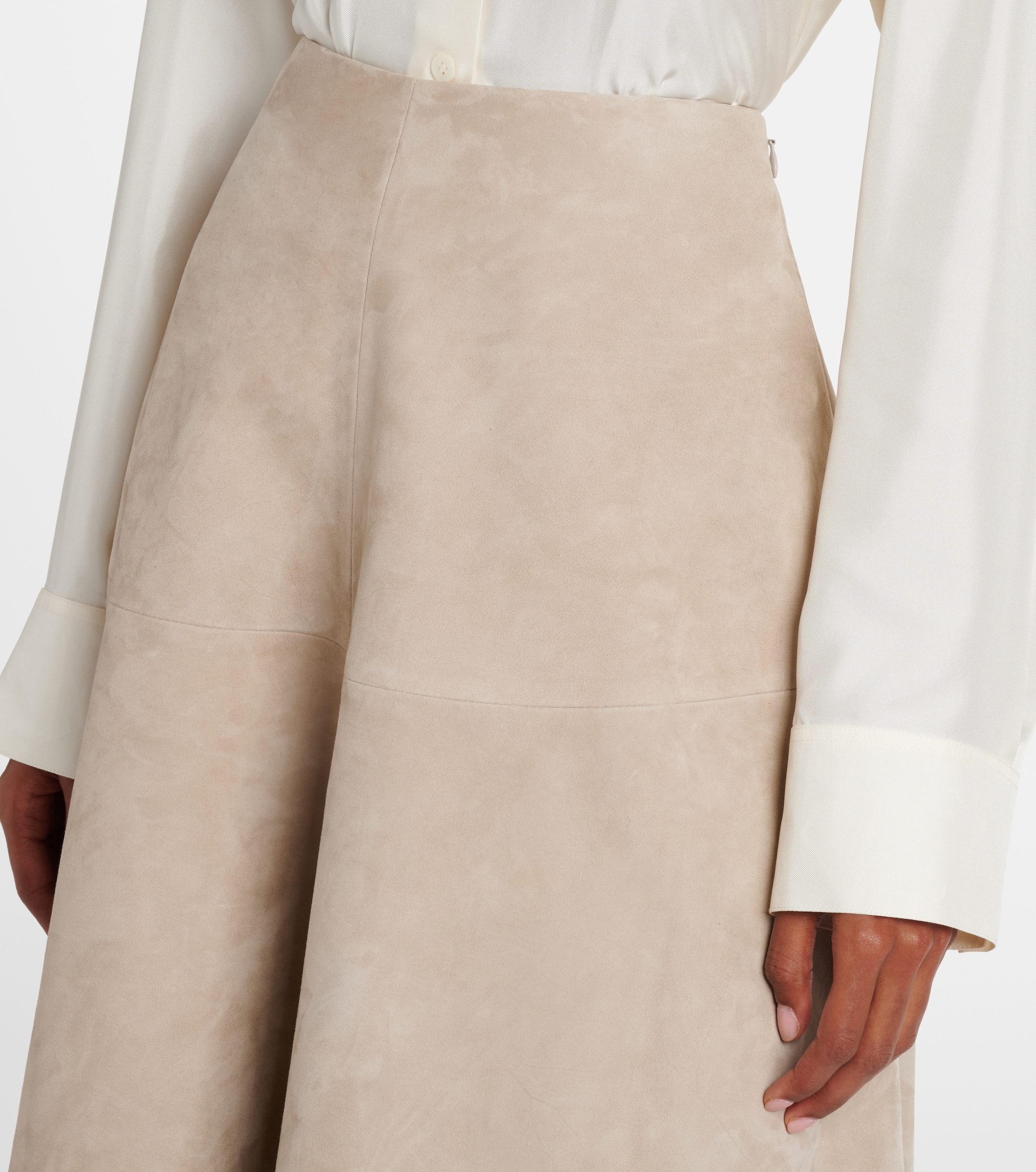 Altuzarra Varda suede maxi skirt 