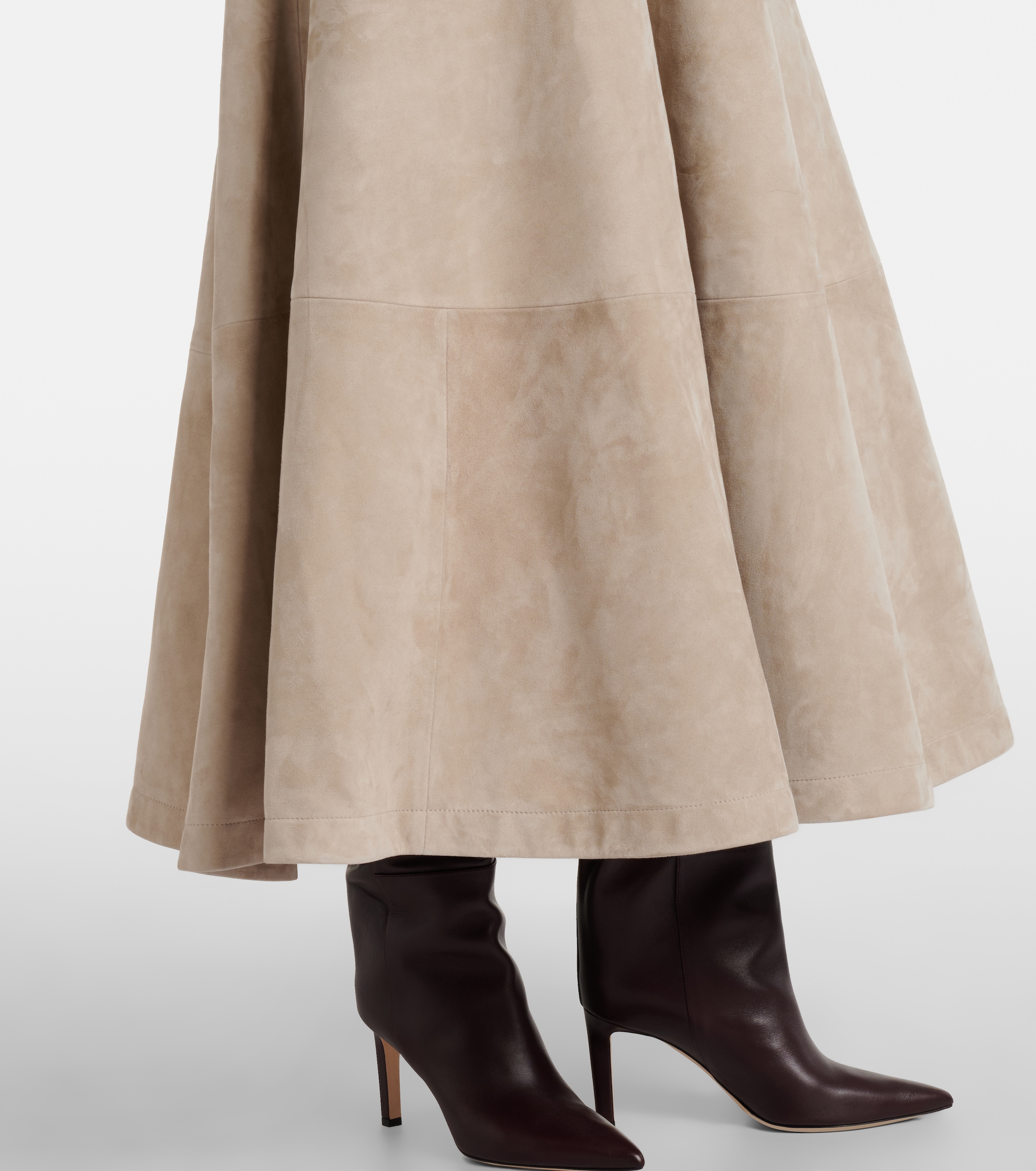 Altuzarra Varda suede maxi skirt 