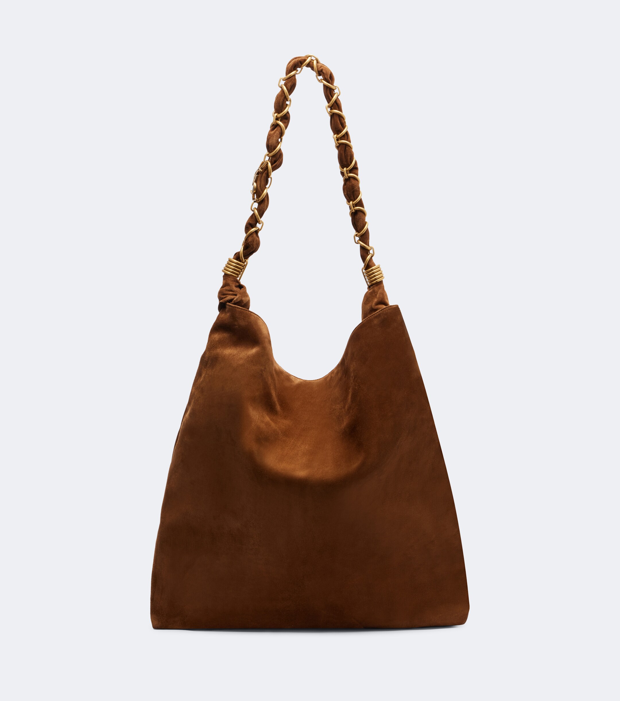 Saint Laurent Amalia Cassandre suede shoulder bag