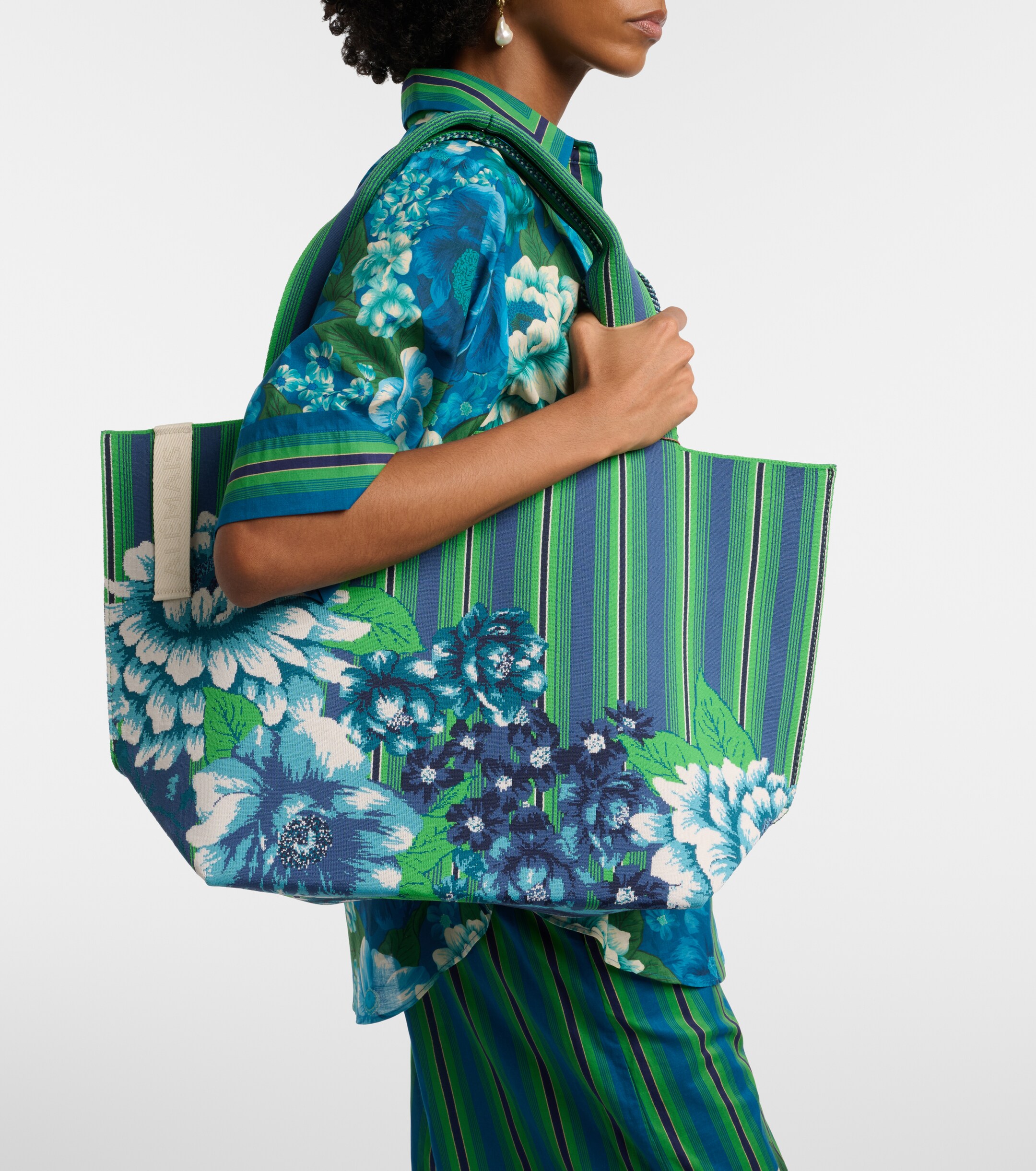Alémais Margo Large jacquard tote bag