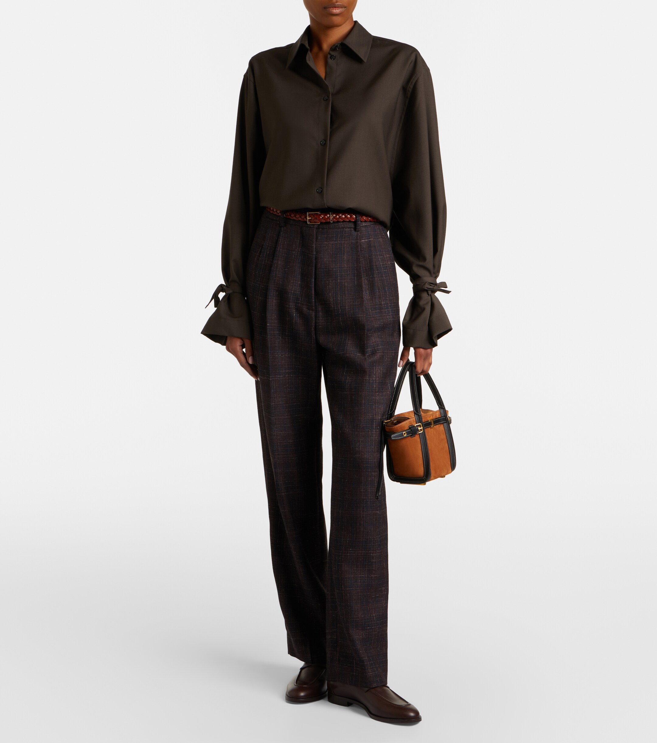 Tod's T Signature Mini suede top-handle bag