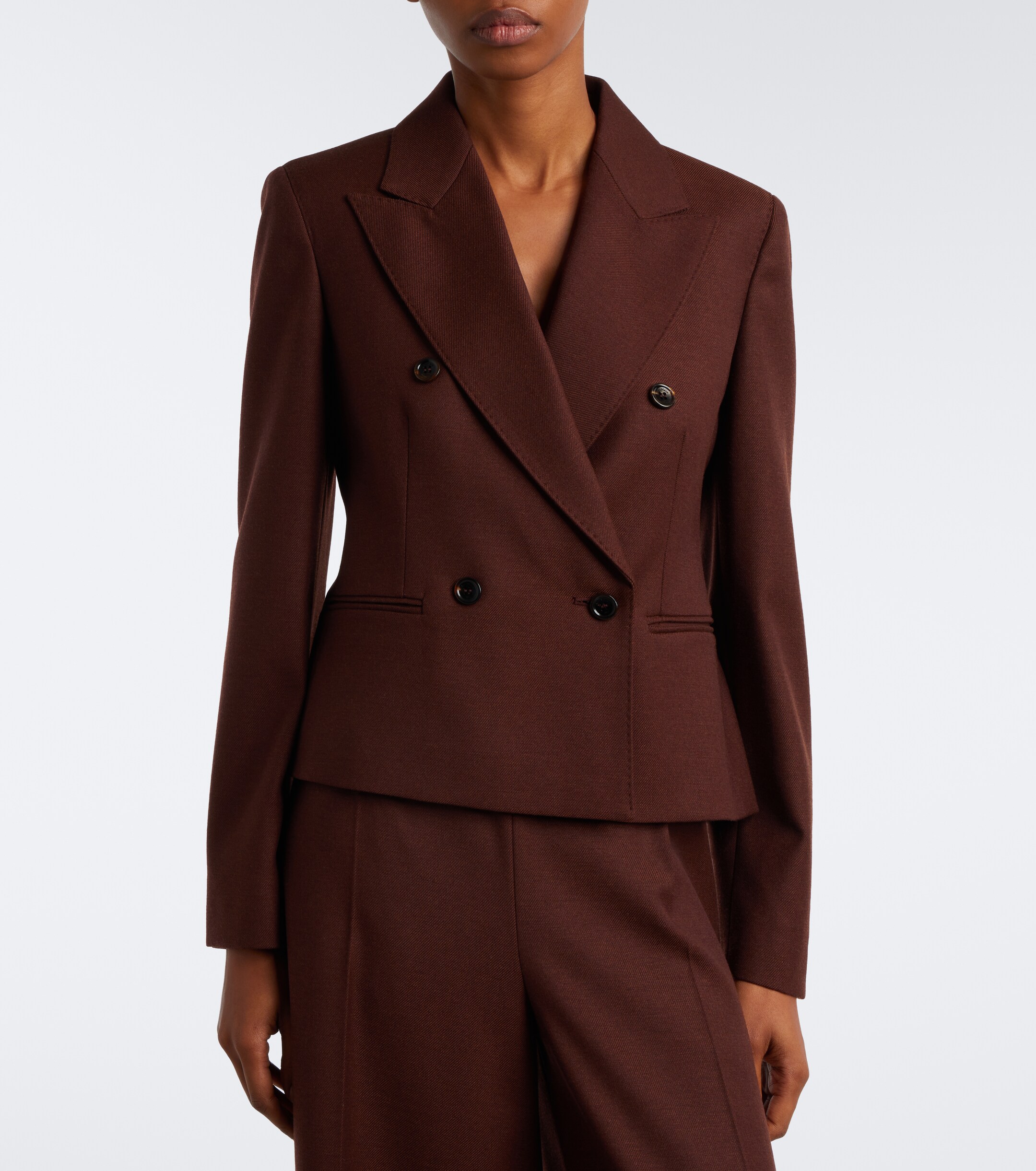 Max Mara Max Mara Double-breasted virgin wool blazer