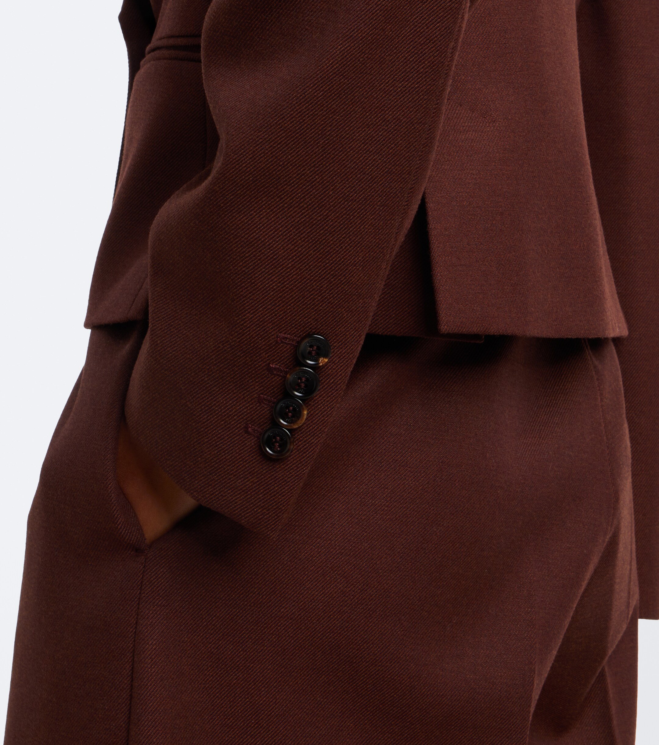Max Mara Max Mara Double-breasted virgin wool blazer