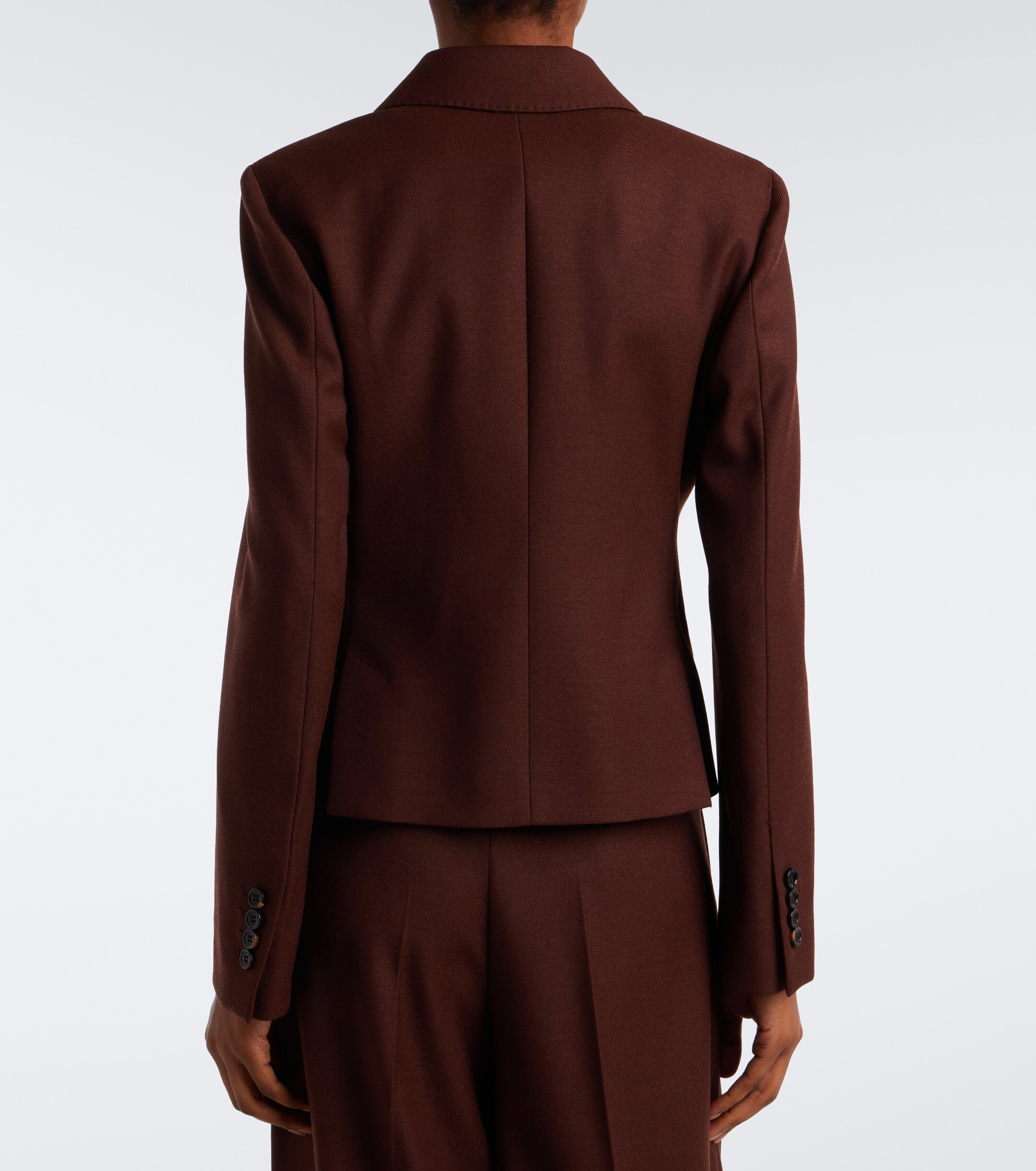 Max Mara Max Mara Double-breasted virgin wool blazer
