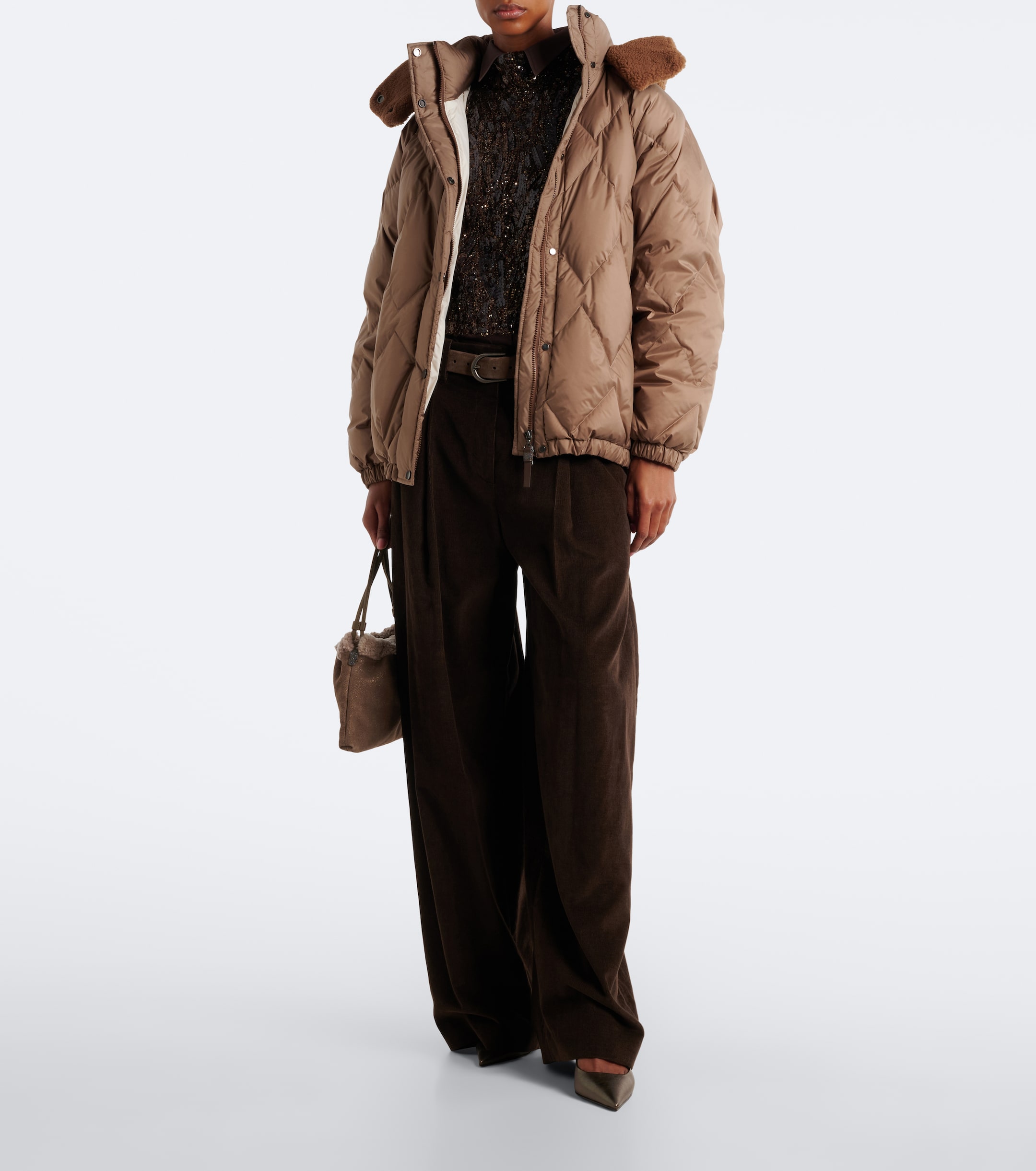 Brunello Cucinelli Brunello Cucinelli Monili corduroy wide-leg pants
