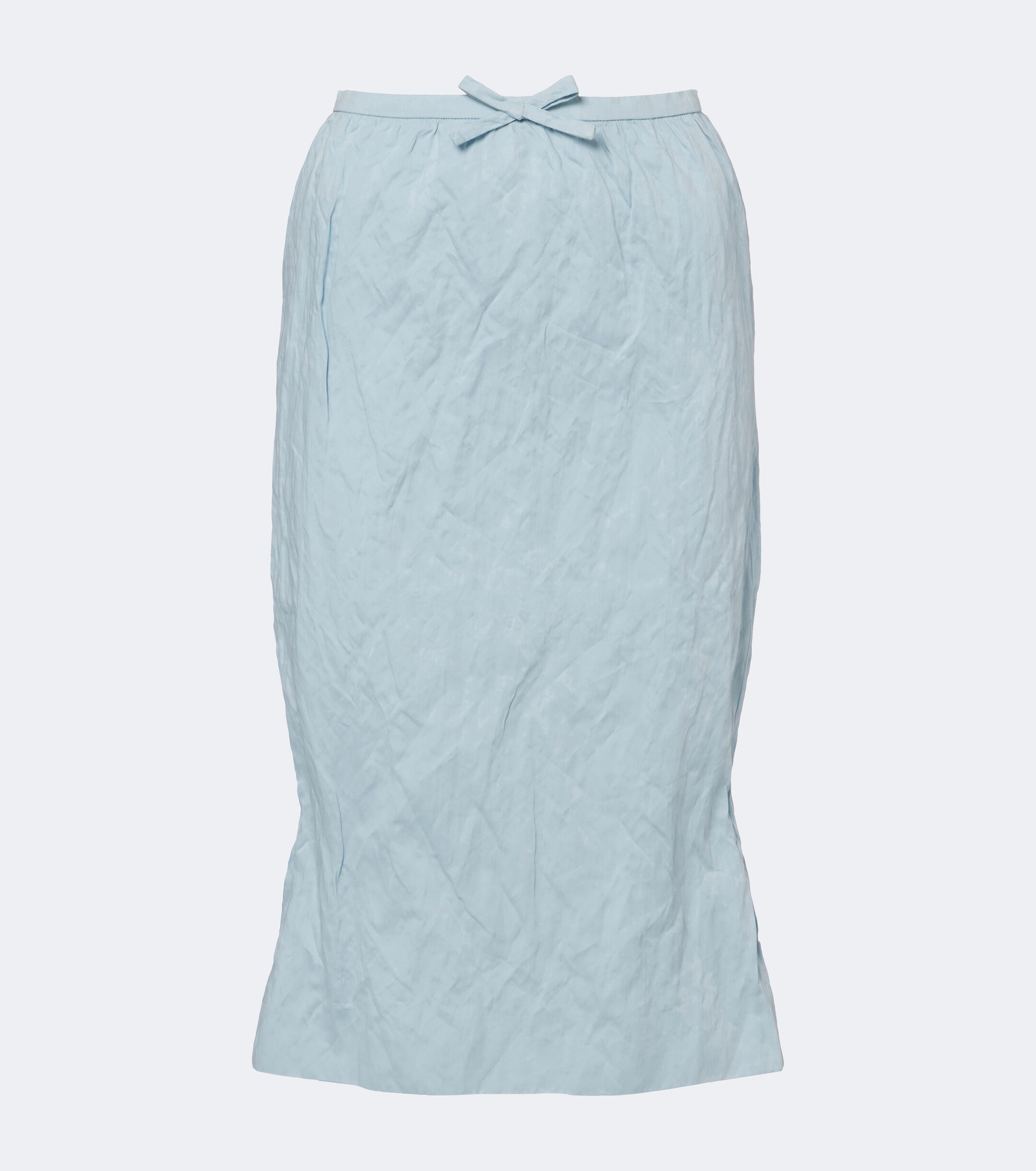 SHUSHU/TONG Shushu/Tong Bow-detail cotton-blend midi skirt
