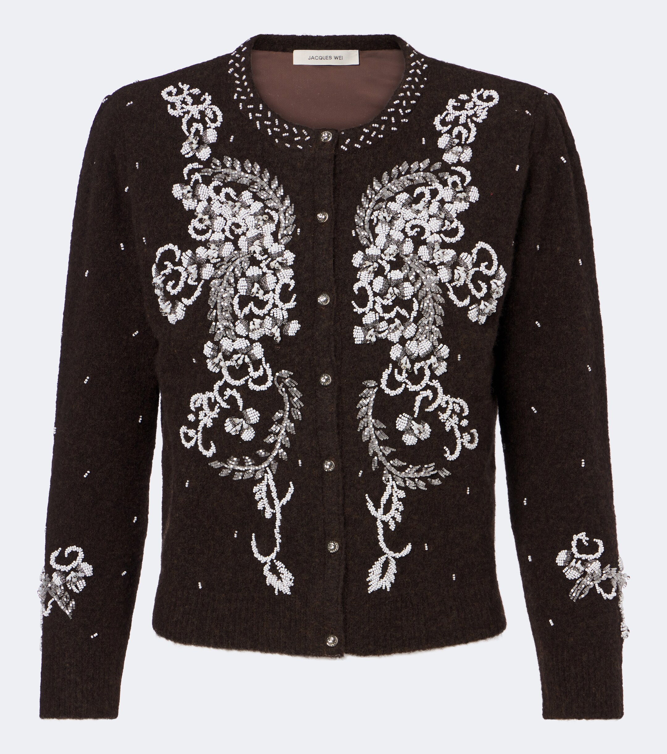 Jacques Wei Jacques Wei Beaded wool-blend cardigan