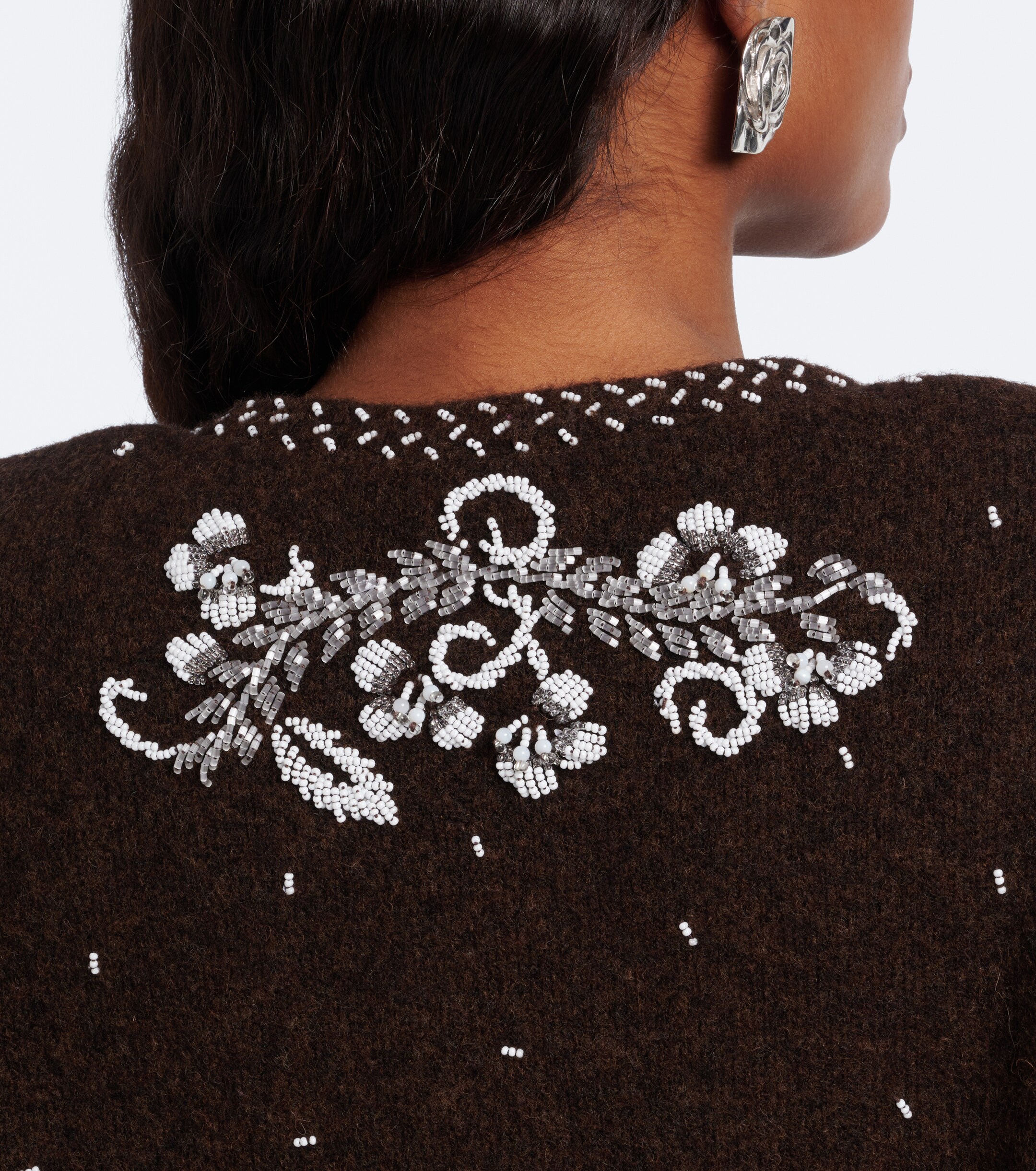 Jacques Wei Jacques Wei Beaded wool-blend cardigan