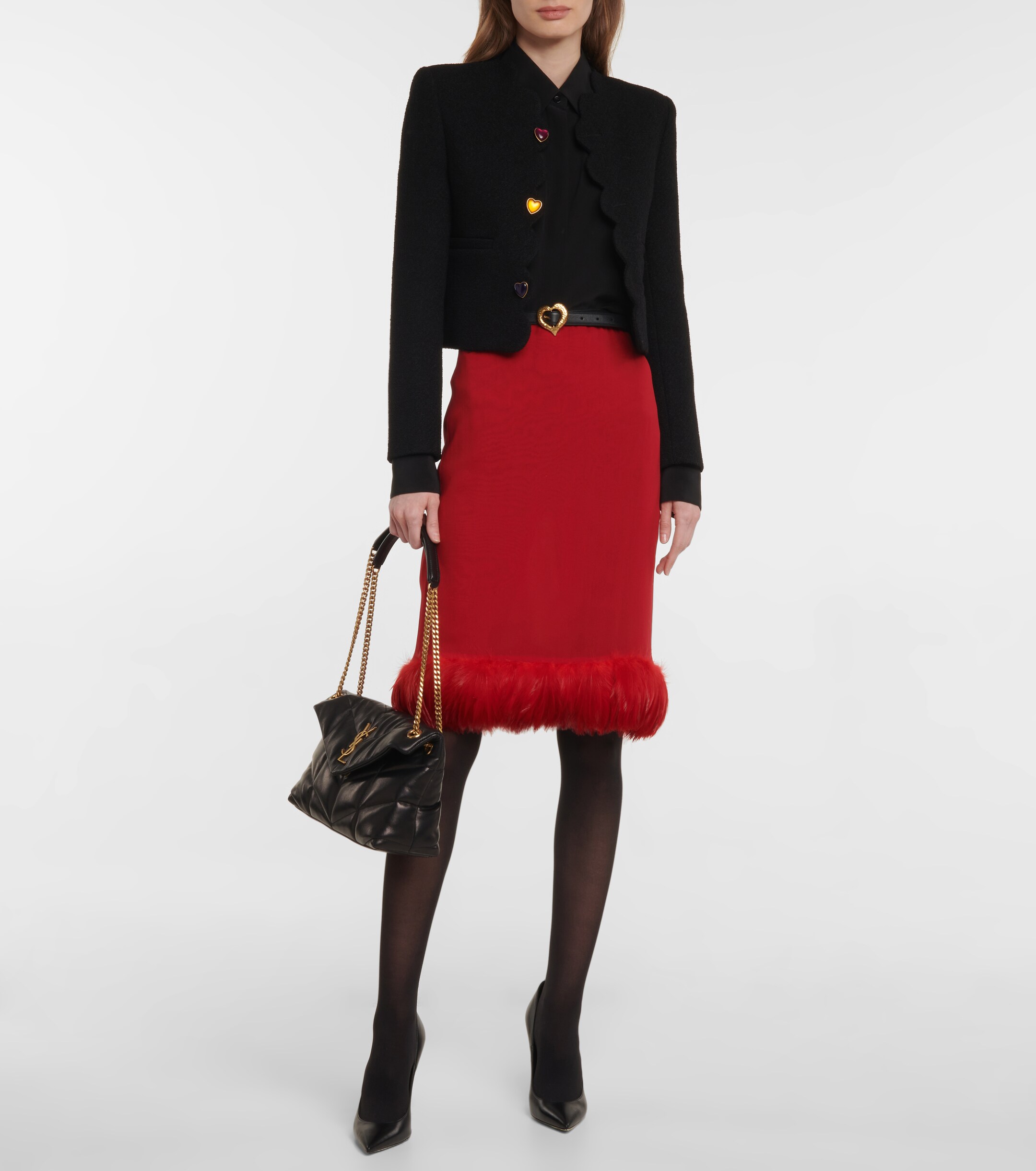 Saint Laurent Puffer Small leather shoulder bag