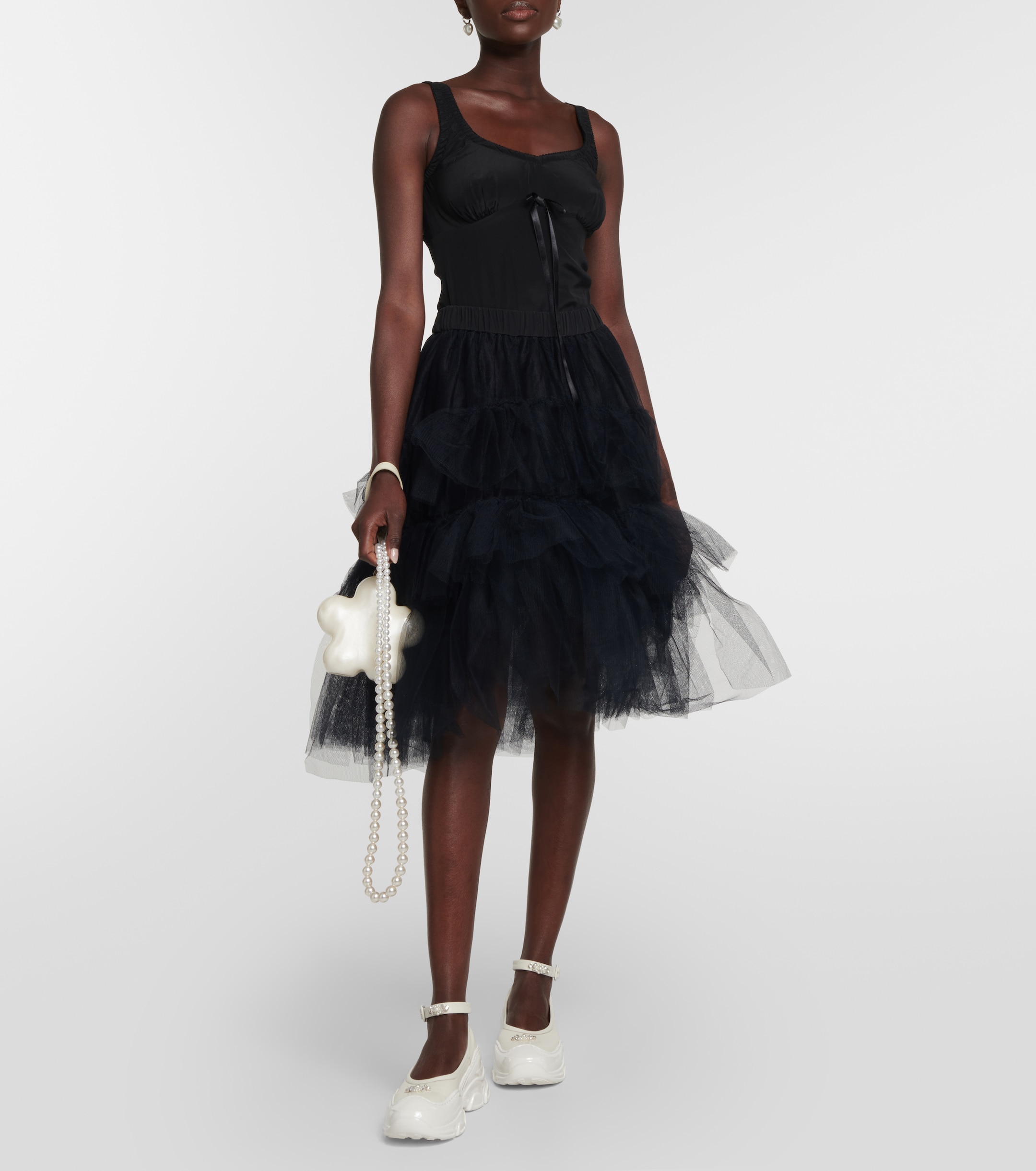 Simone Rocha Bow-embellished bodysuit