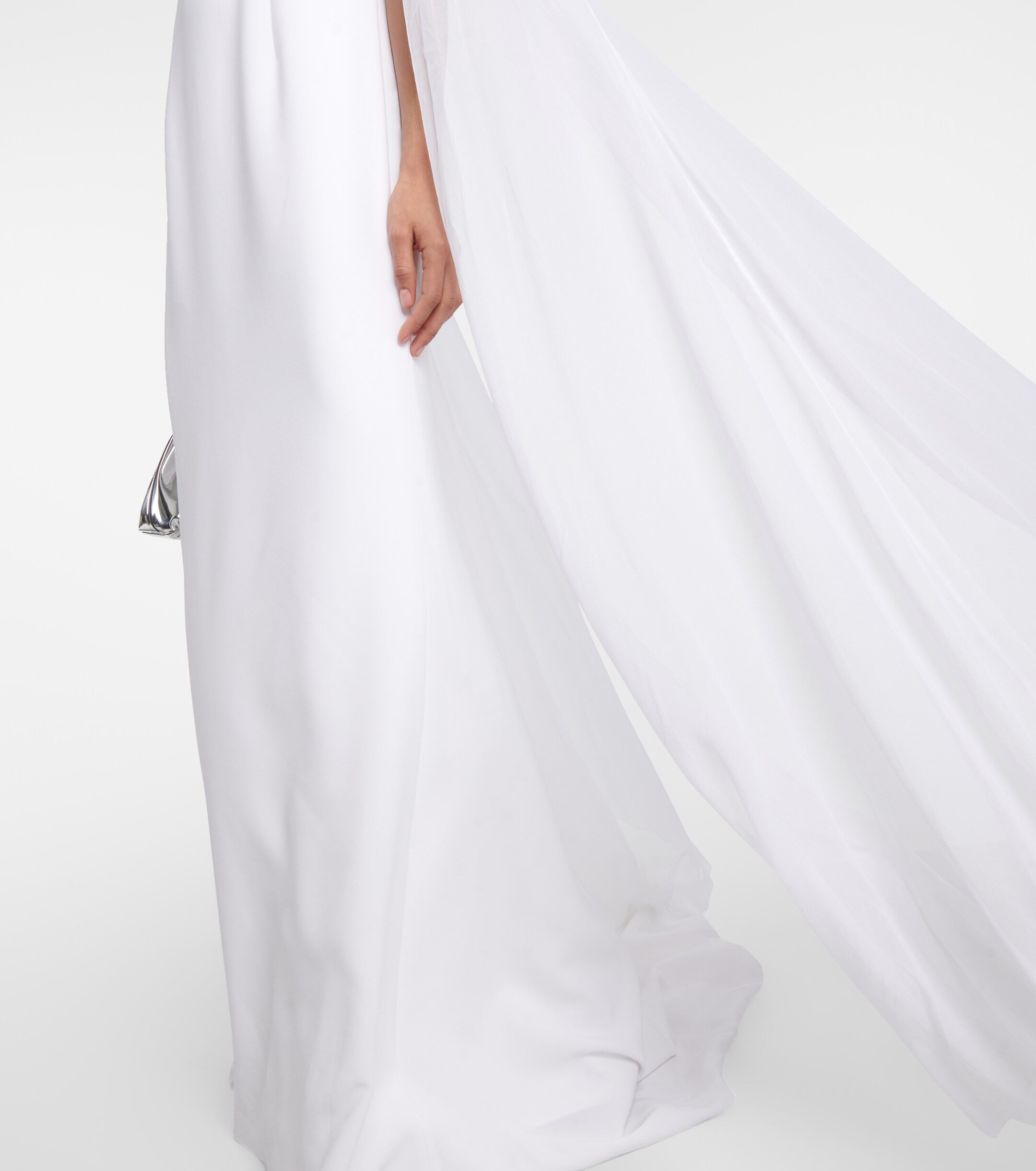 Jenny Packham Bridal Frida embellished cape-detail gown