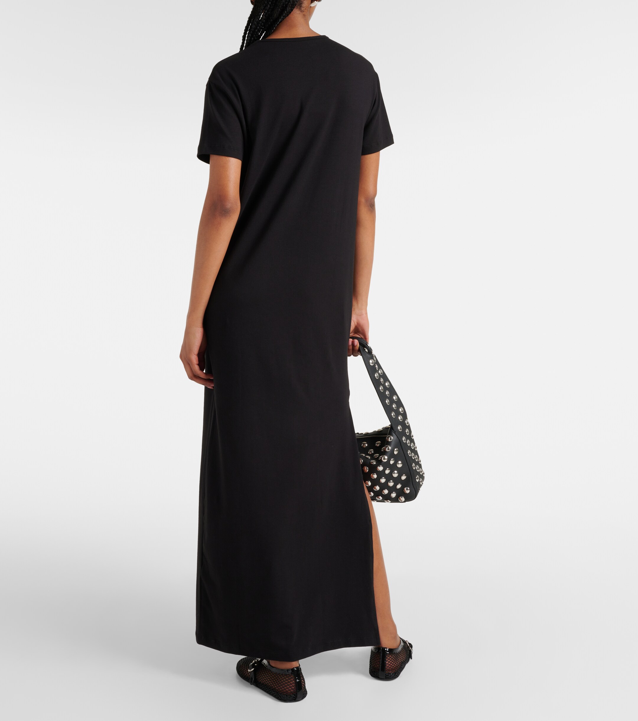 The Frankie Shop Maya cotton-blend jersey maxi dress