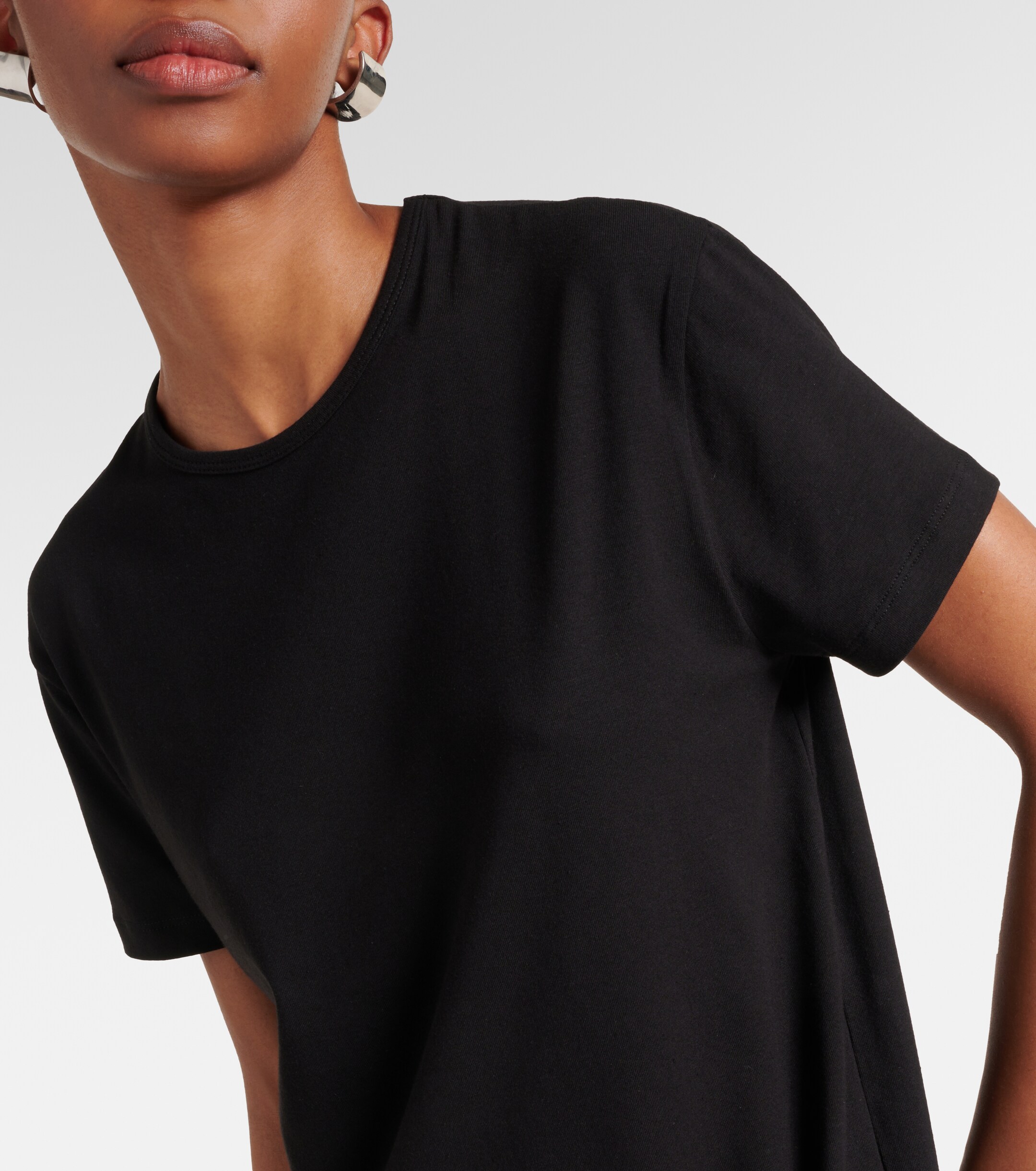 The Frankie Shop Maya cotton-blend jersey maxi dress