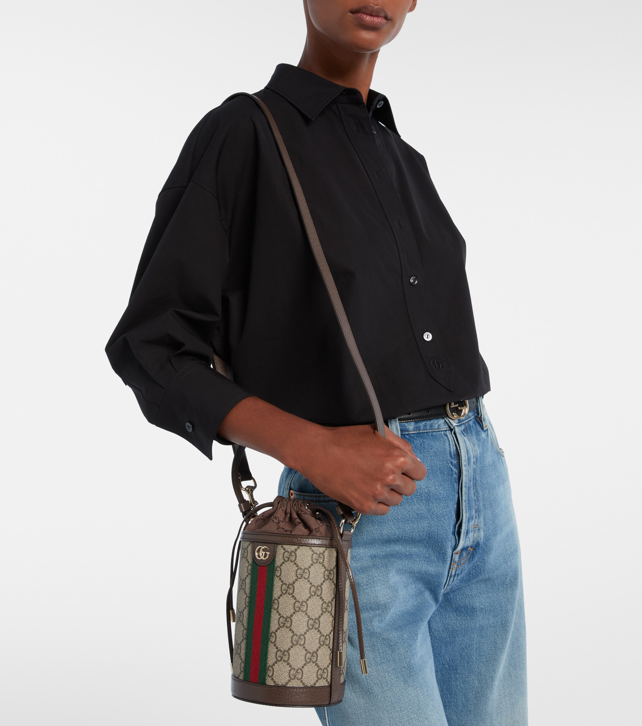 Gucci Ophidia Small GG bucket bag