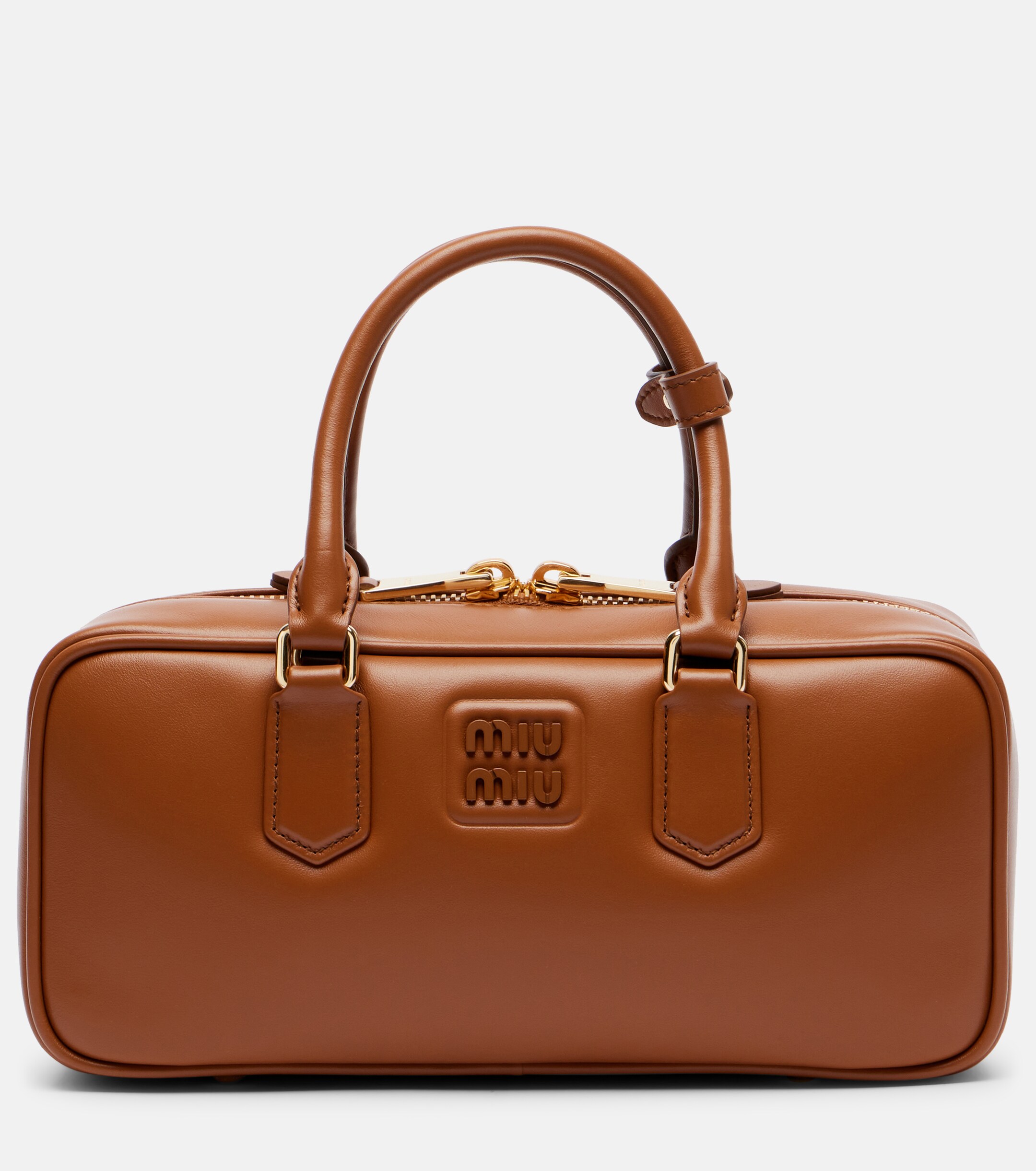 Miu Miu Arcadie Large leather top-handle bag