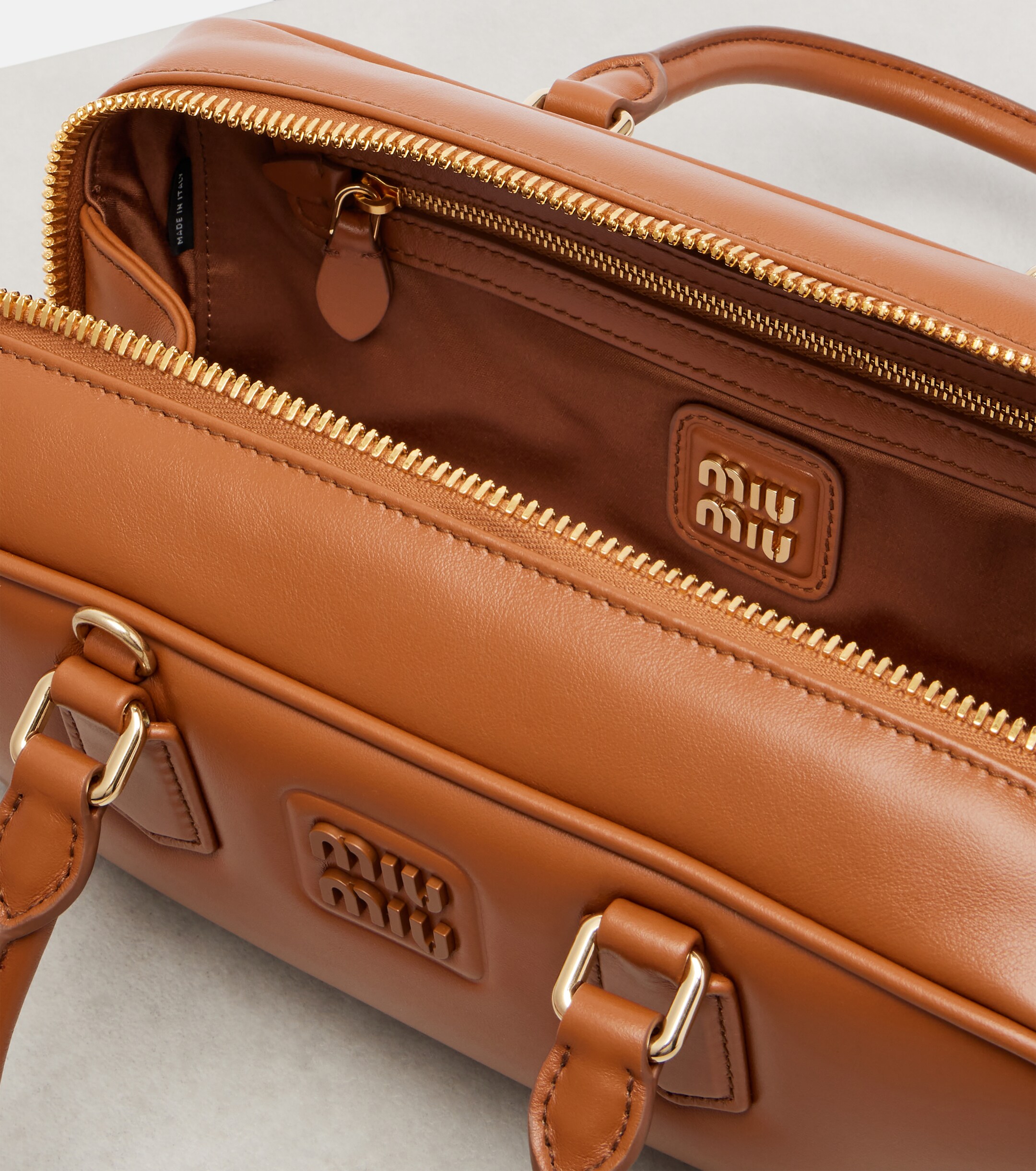 Miu Miu Arcadie Large leather top-handle bag