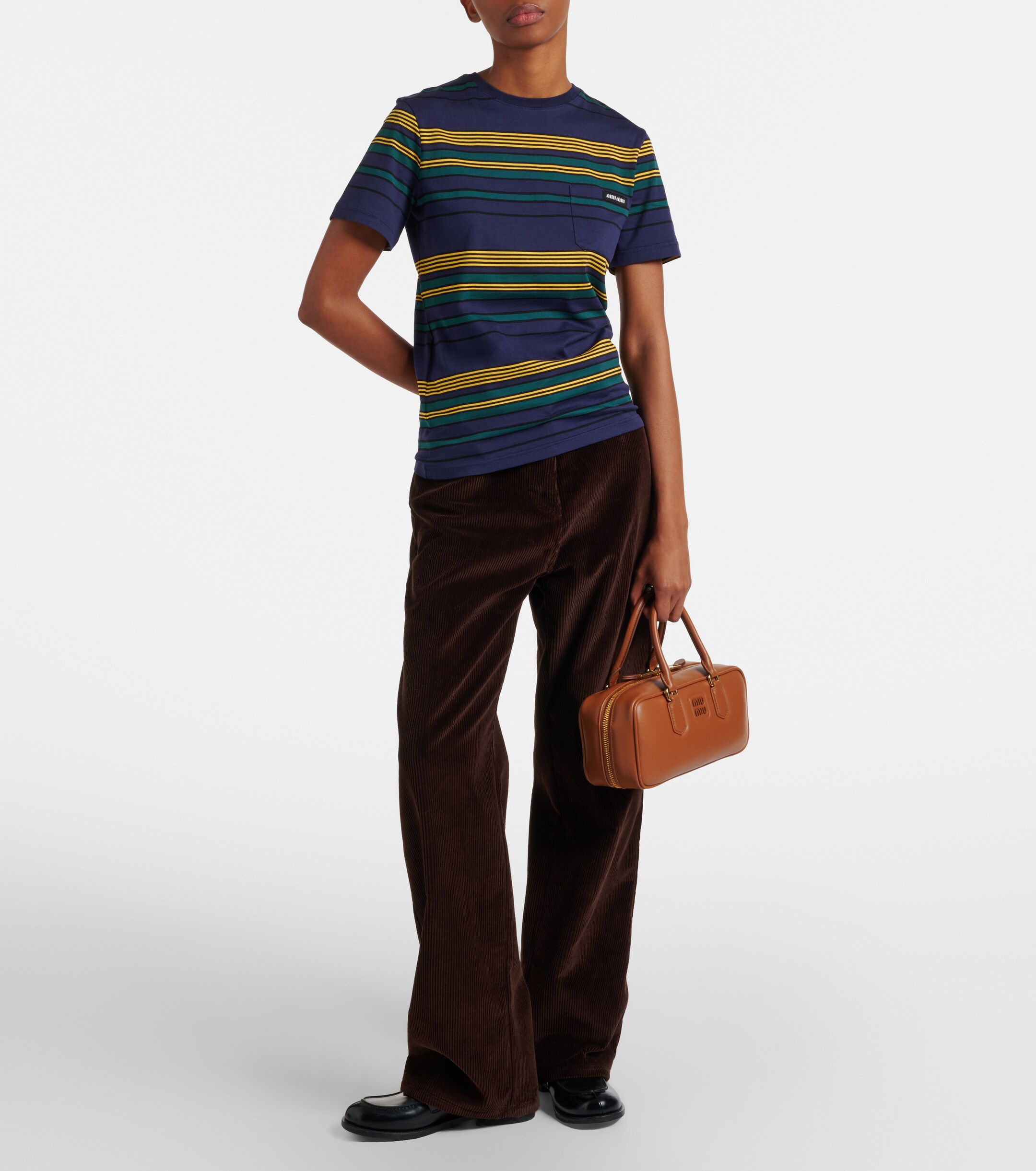 Miu Miu Arcadie Large leather top-handle bag