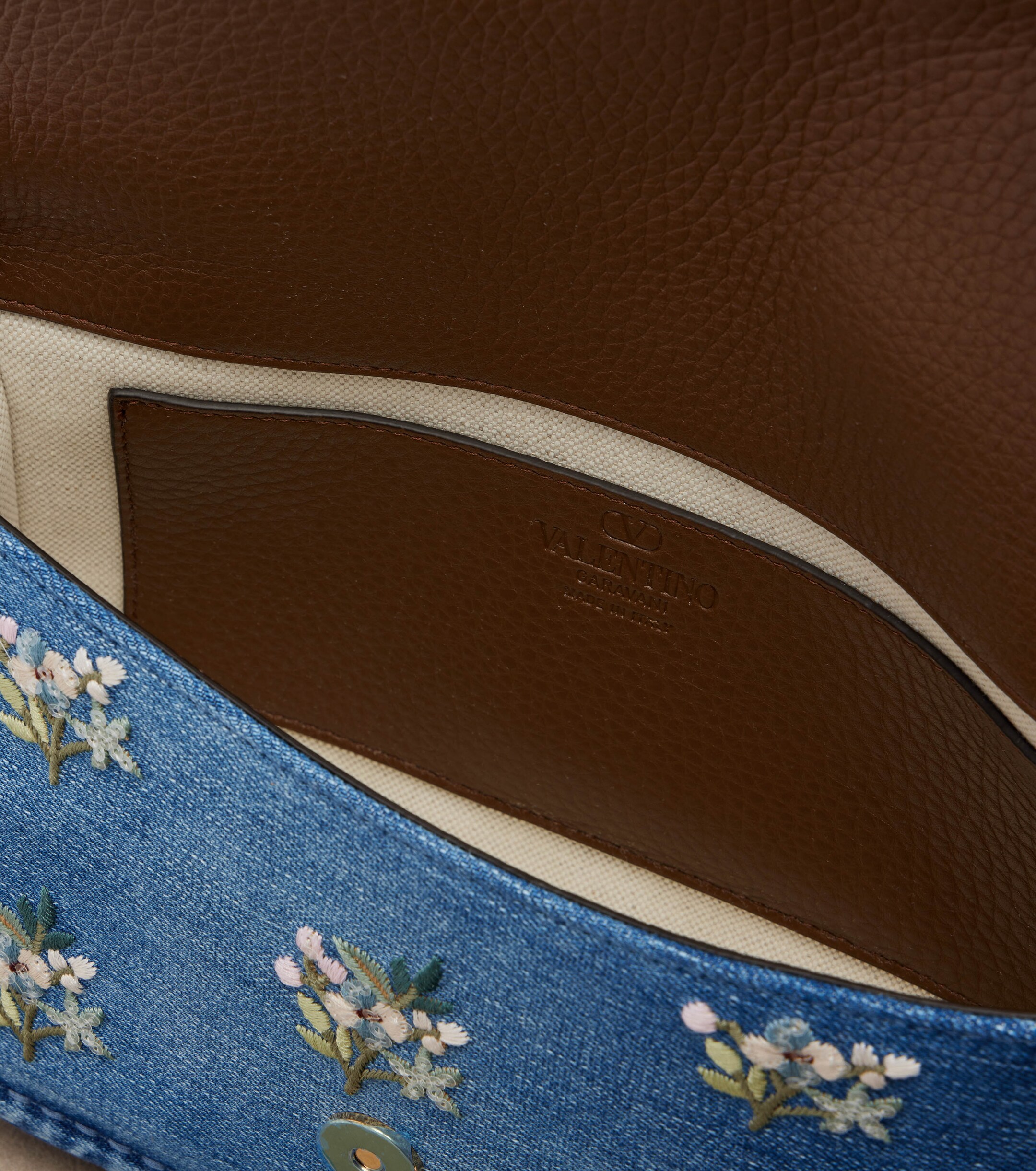 Valentino Garavani Alltime Medium denim top-handle bag thumbnail
