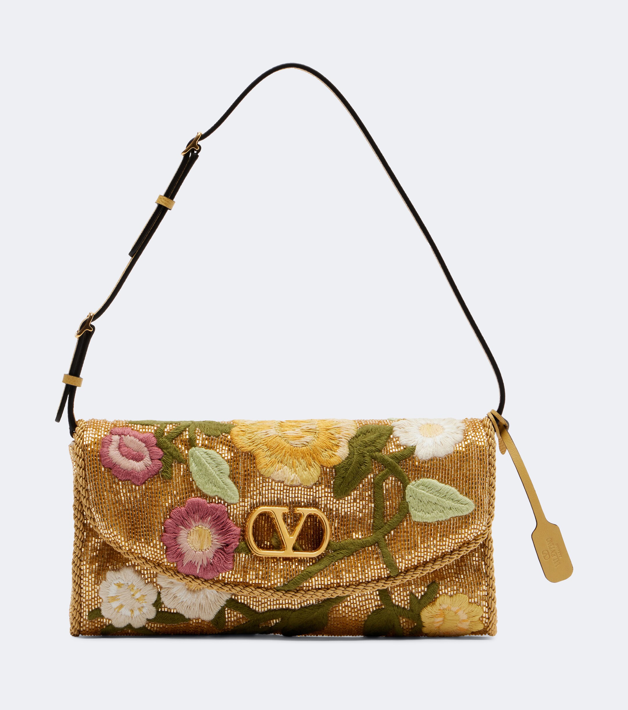 Valentino Garavani DeVain Small beaded floral shoulder bag