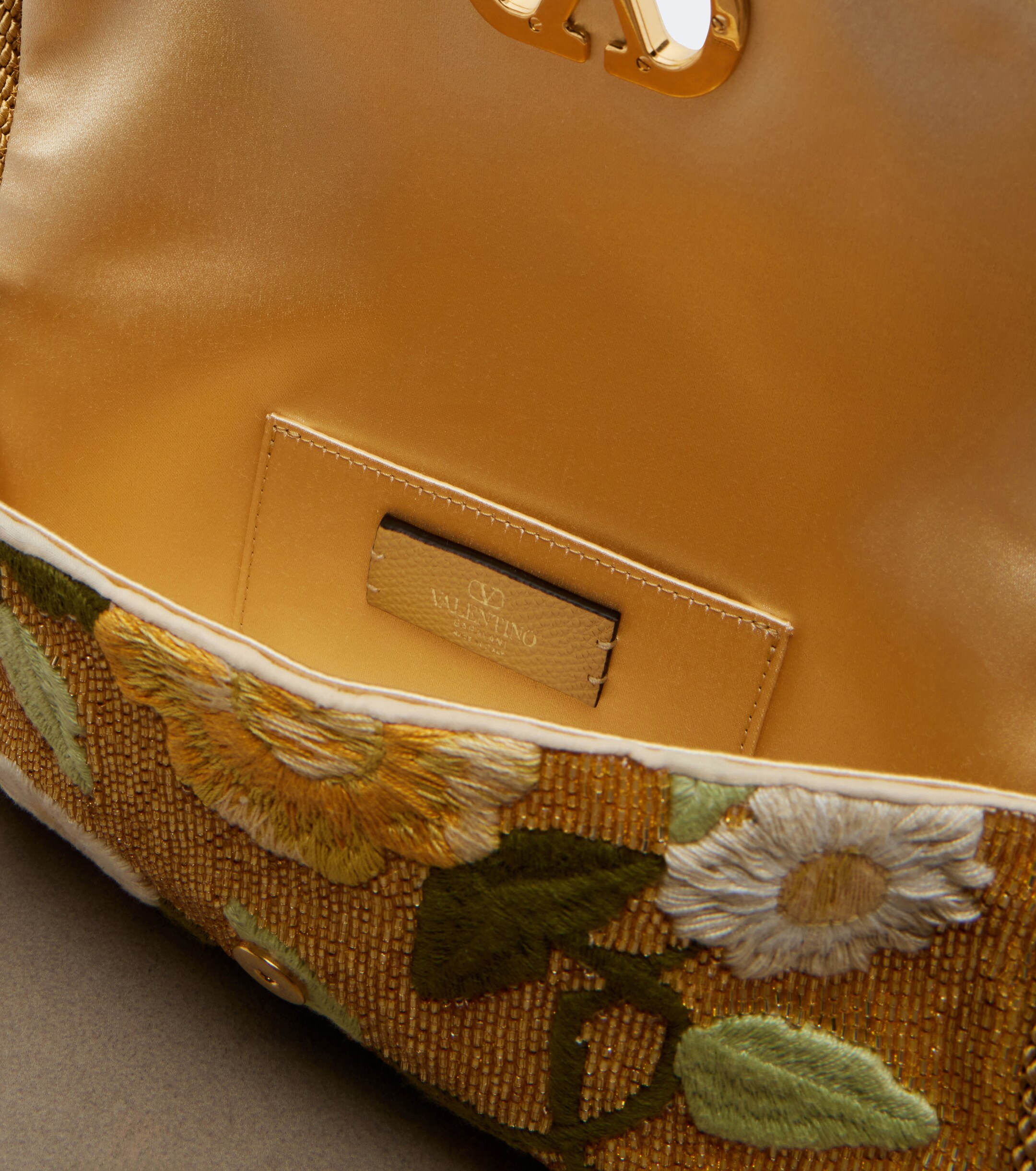 Valentino Garavani DeVain Small beaded floral shoulder bag thumbnail
