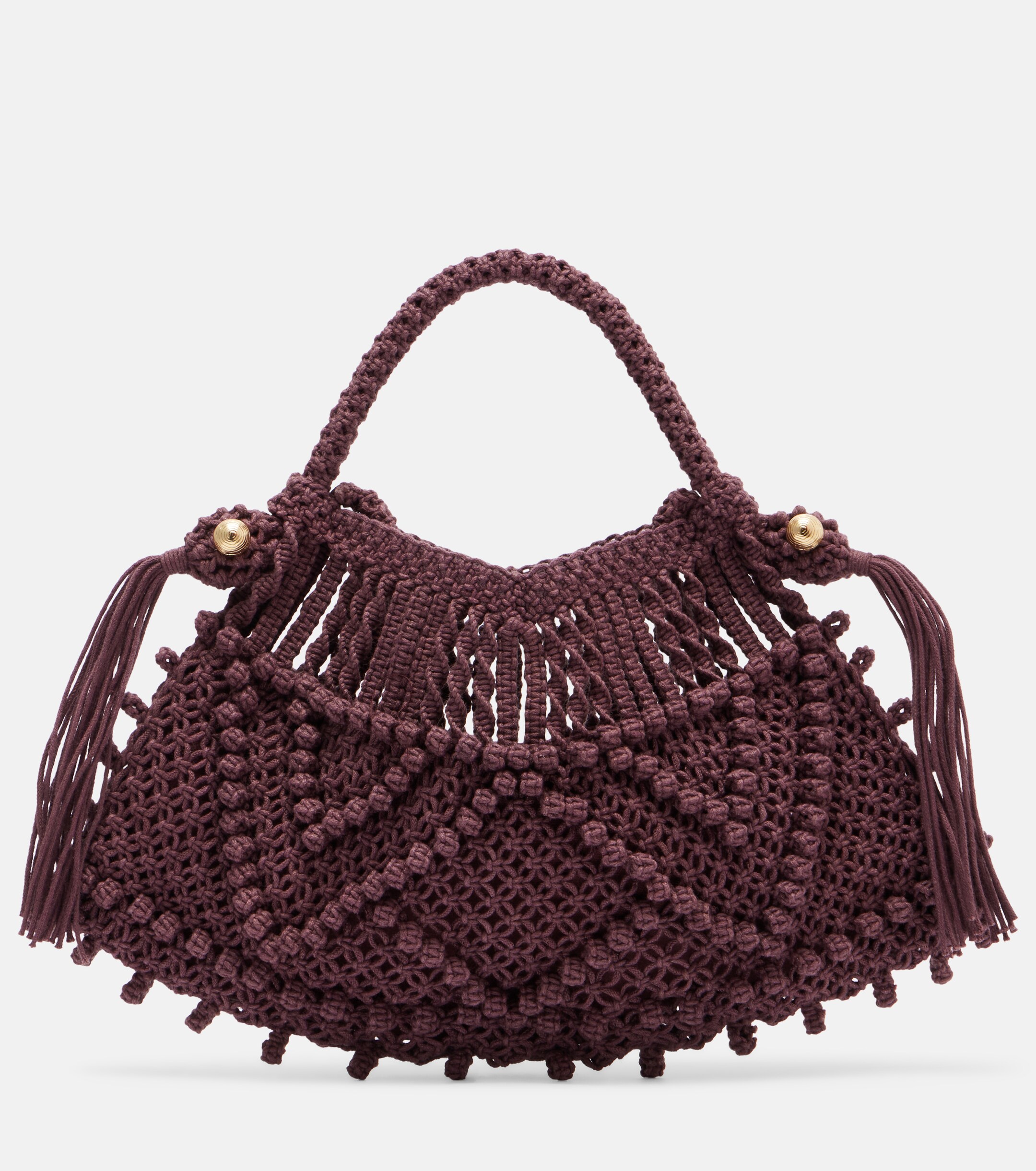 Alémais Macrame Small top-handle bag