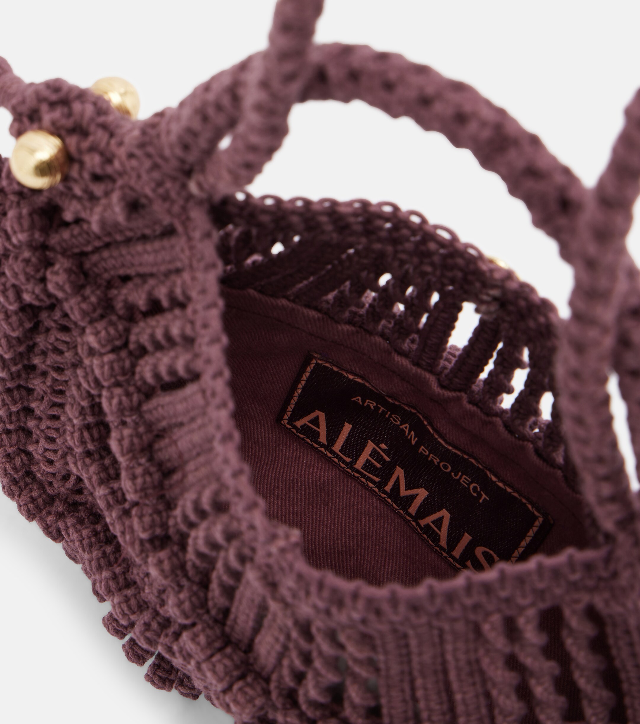 Alémais Macrame Small top-handle bag