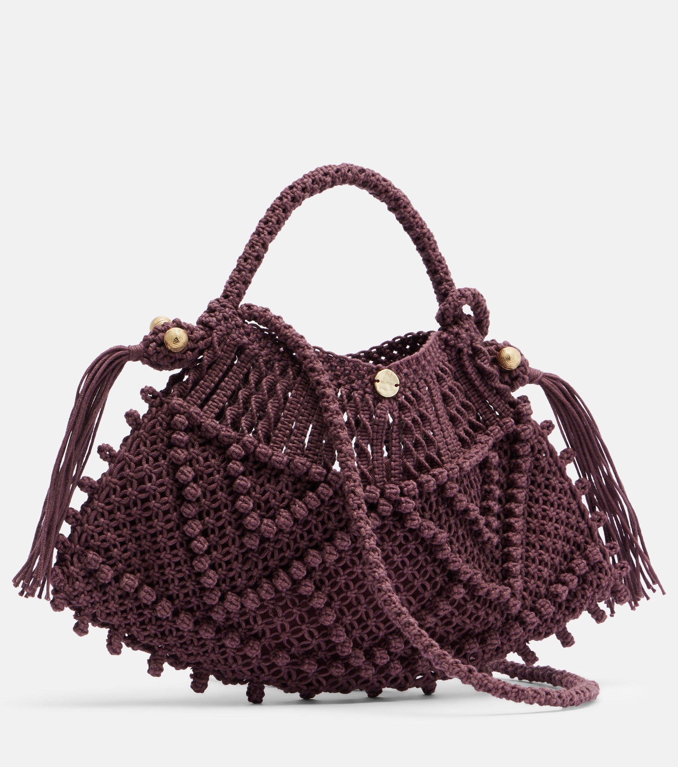 Alémais Macrame Small top-handle bag