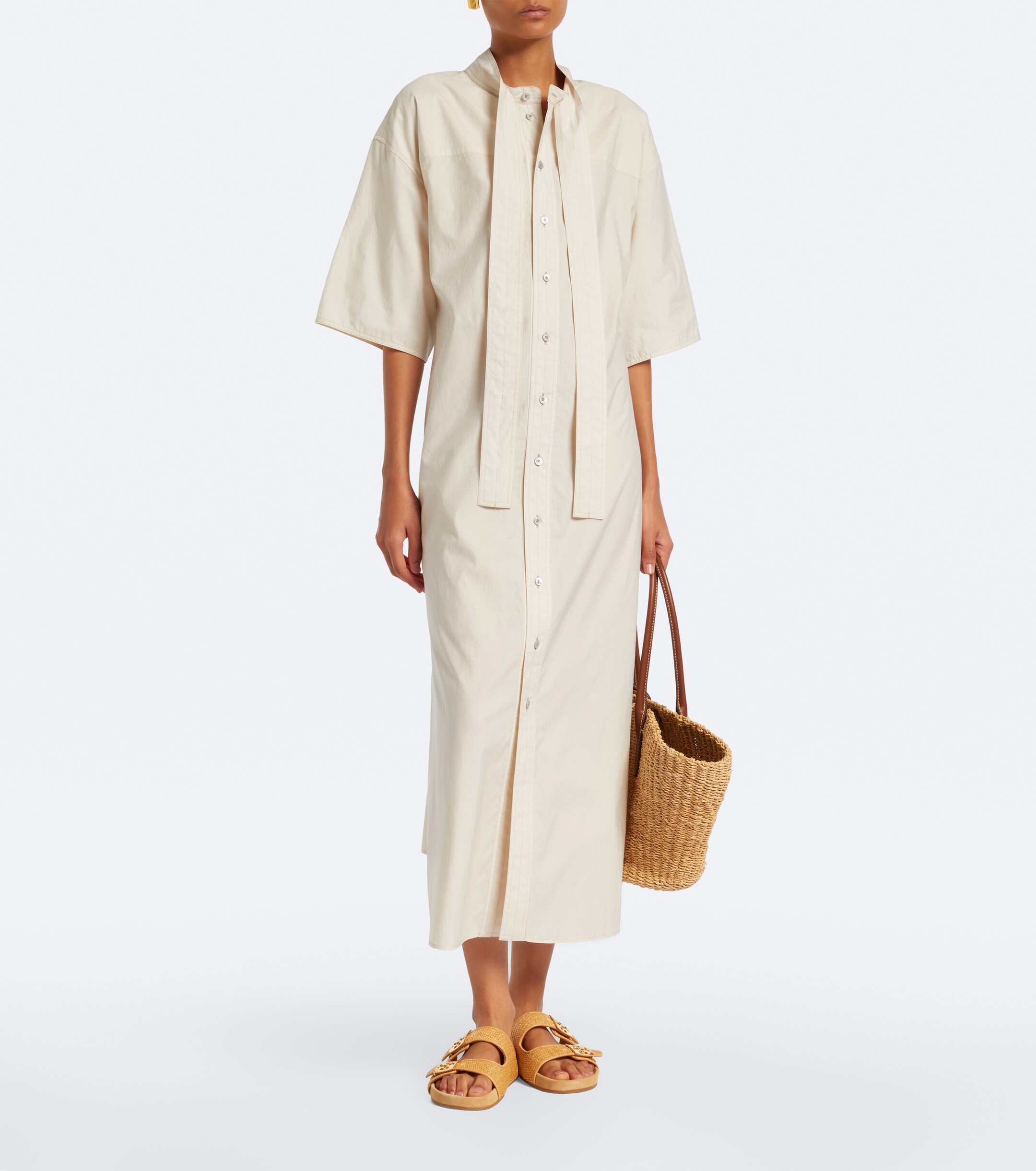 Tory Burch Tory Burch Mellow raffia-effect slides