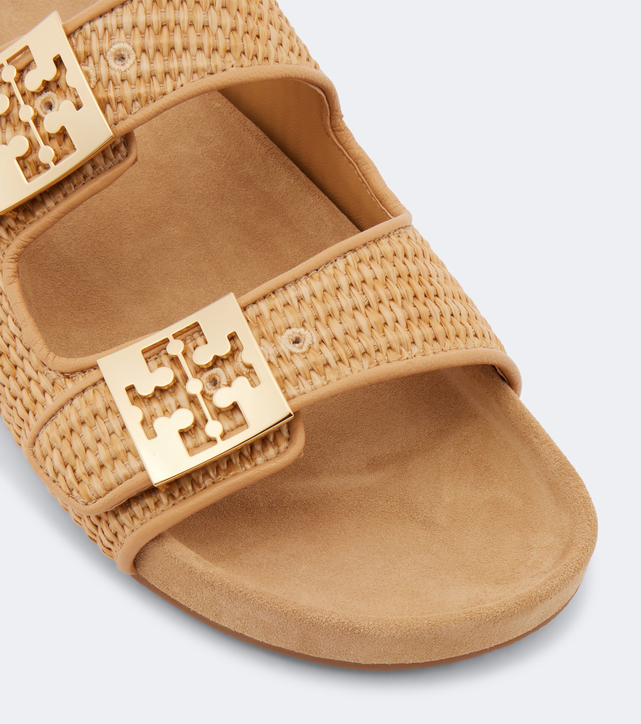Tory Burch Tory Burch Mellow raffia-effect slides