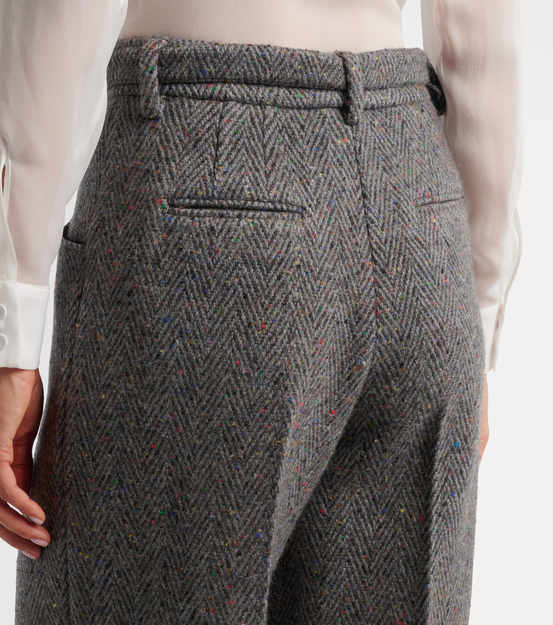 Gabriela Hearst Gabriela Hearst Norman belted cashmere and wool wide-leg pants