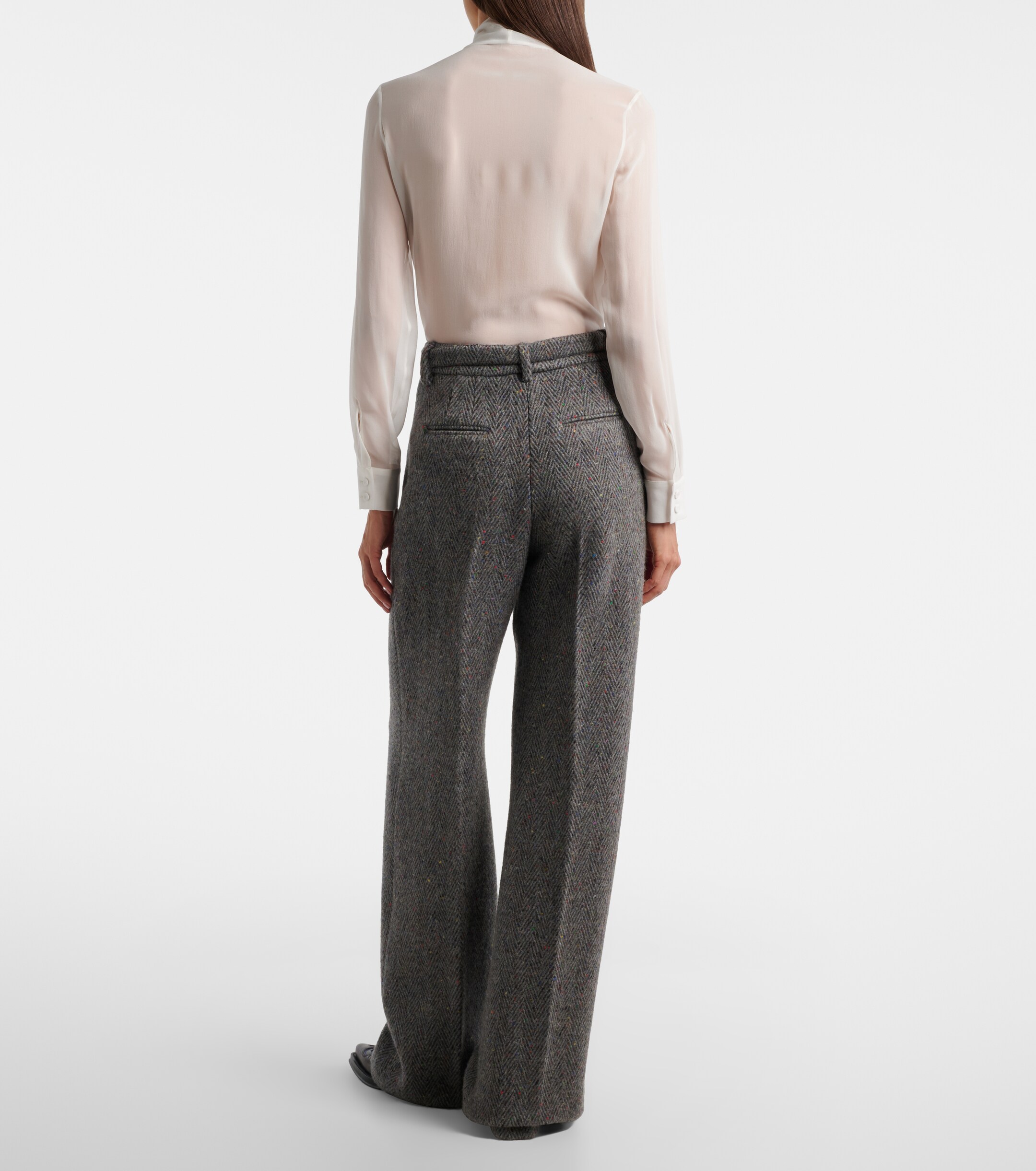 Gabriela Hearst Gabriela Hearst Norman belted cashmere and wool wide-leg pants