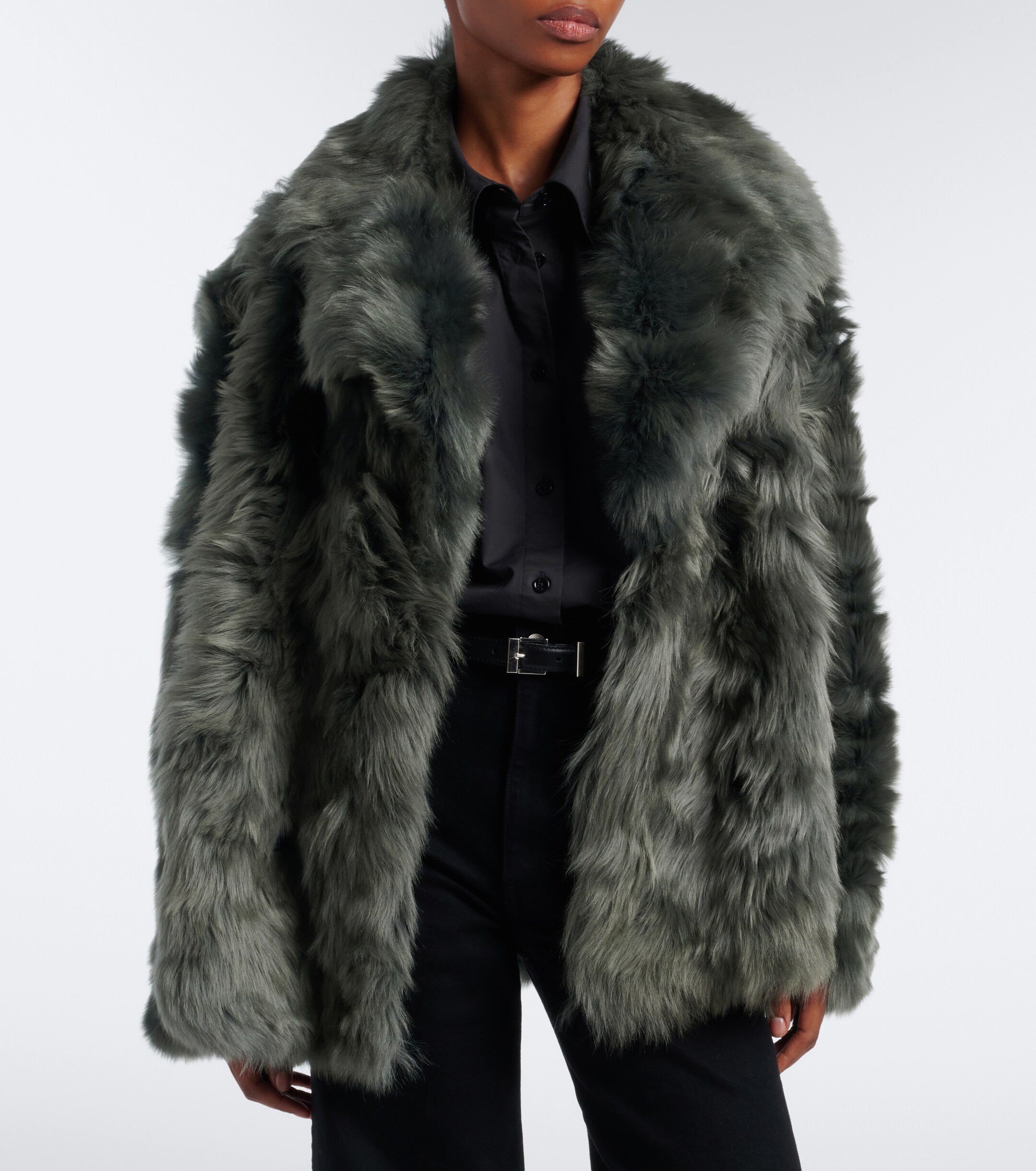 Yves Salomon Yves Salomon Double-breasted shearling jacket