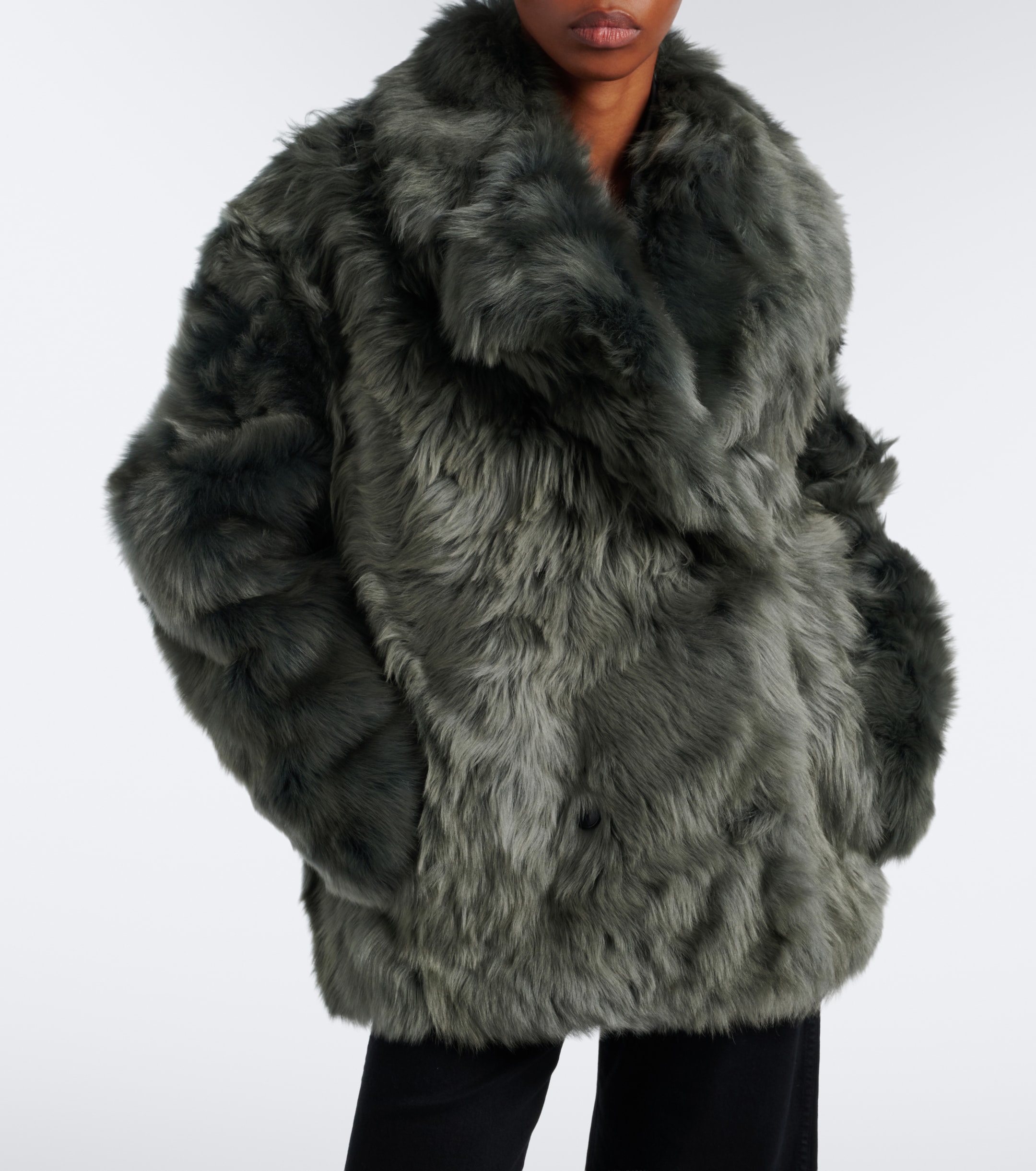 Yves Salomon Yves Salomon Double-breasted shearling jacket