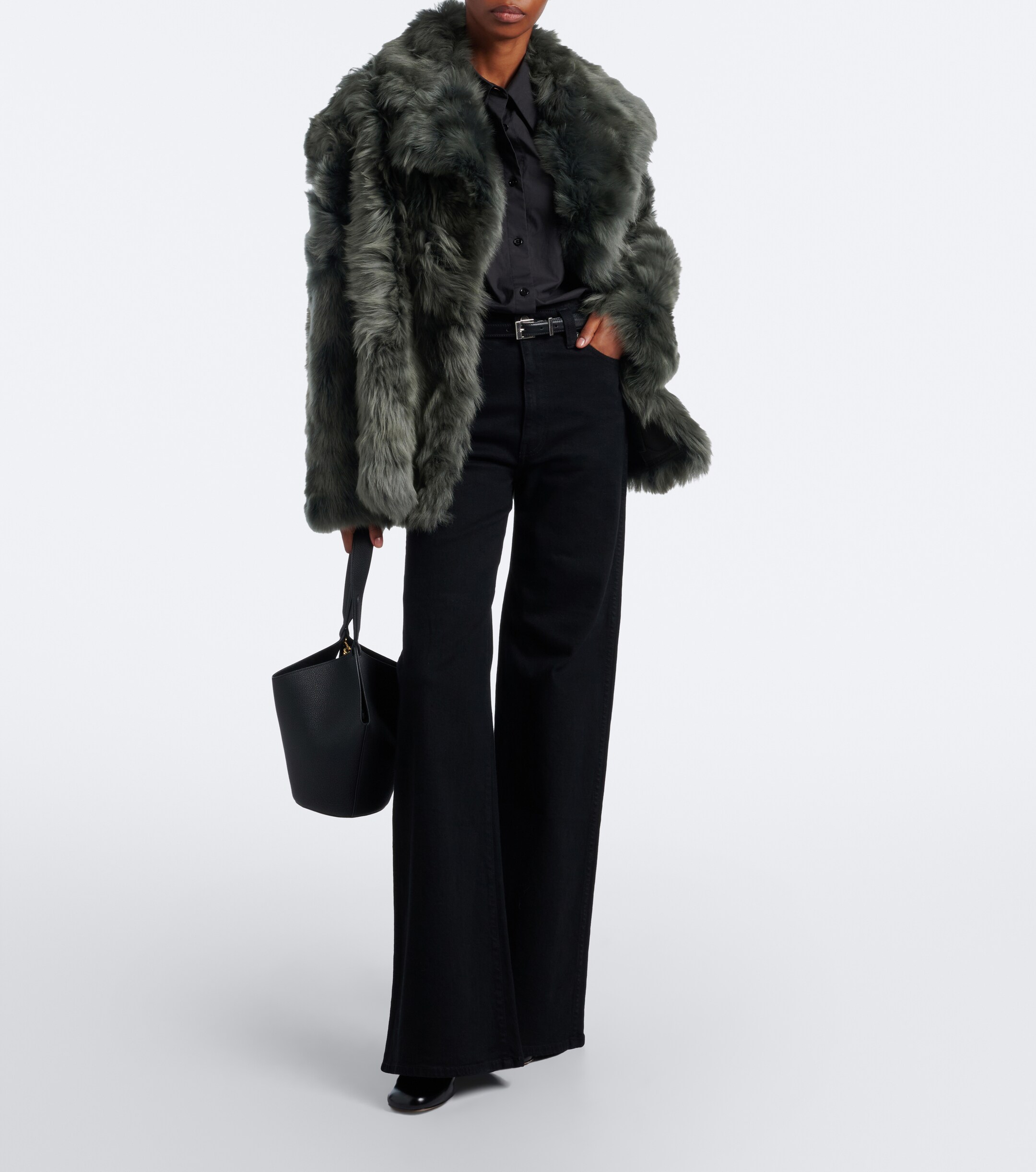 Yves Salomon Yves Salomon Double-breasted shearling jacket