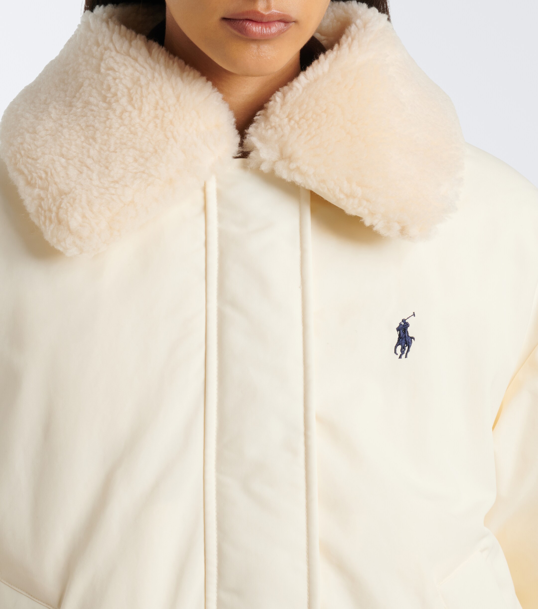 Polo Ralph Lauren Polo Ralph Lauren Teddy-trimmed cropped blouson jacket