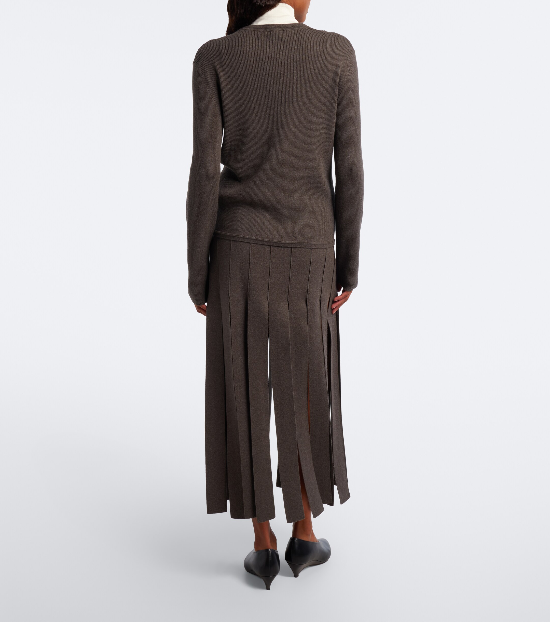 LISA YANG Lisa Yang Marloes cotton and cashmere midi skirt