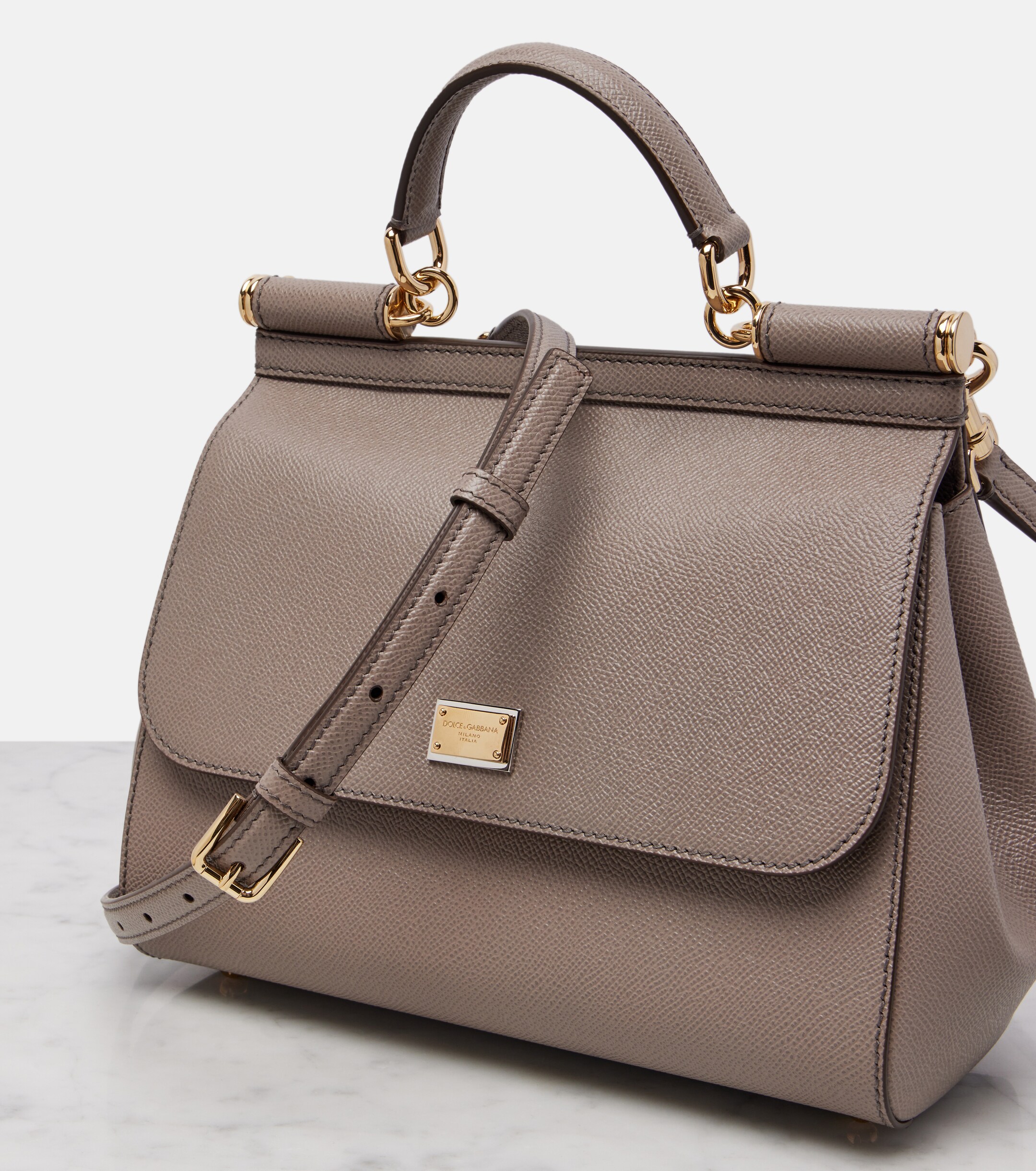 Dolce&Gabbana Sicily Medium leather shoulder bag