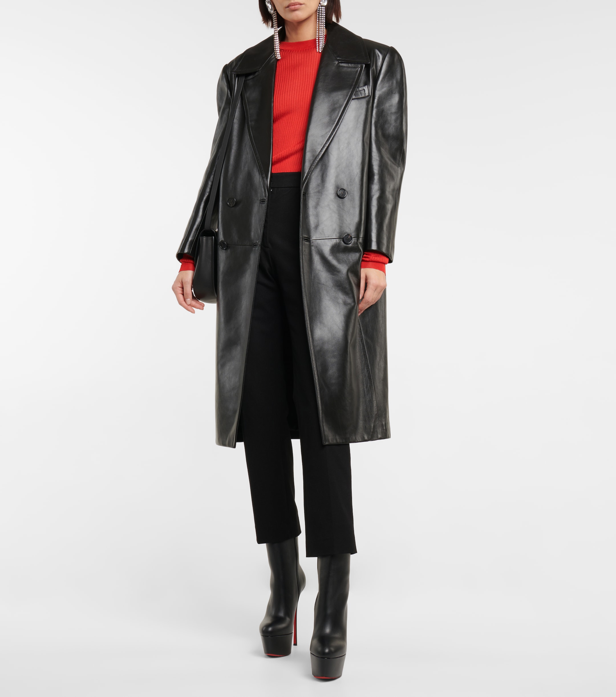 CHRISTIAN LOUBOUTIN Dolly Booty Alta 160 leather platform boots