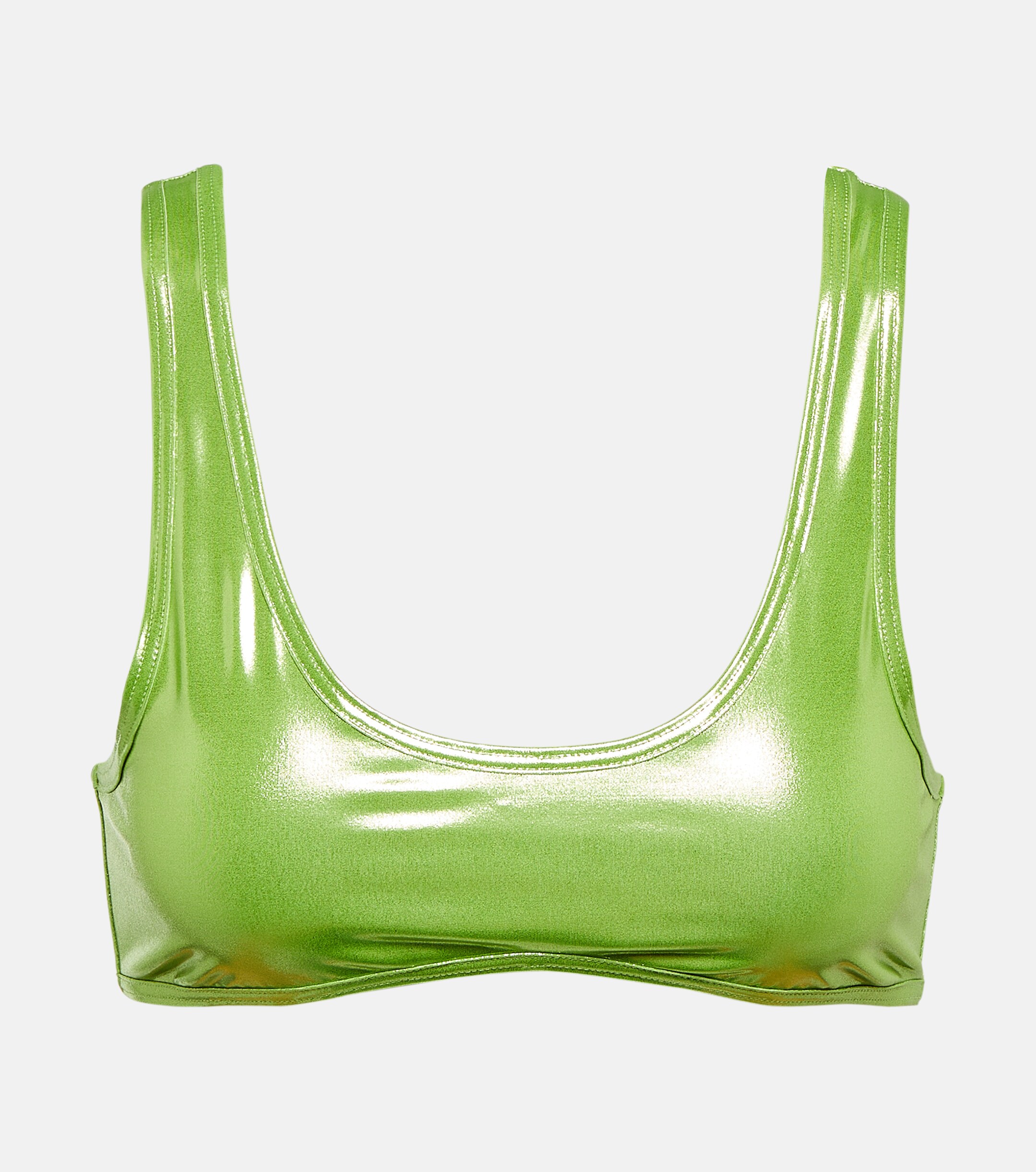 Reina Olga Coolio lamé bikini top thumbnail