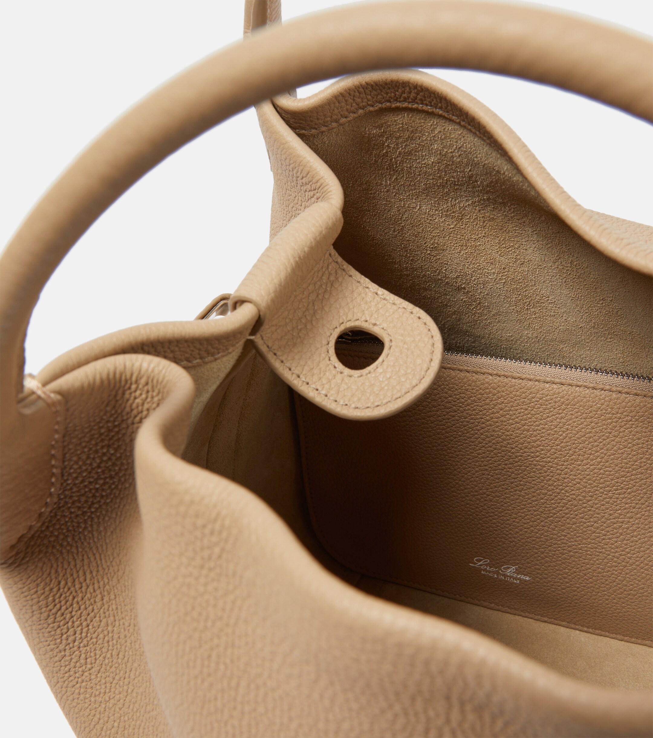 Loro Piana Bale Large leather tote bag